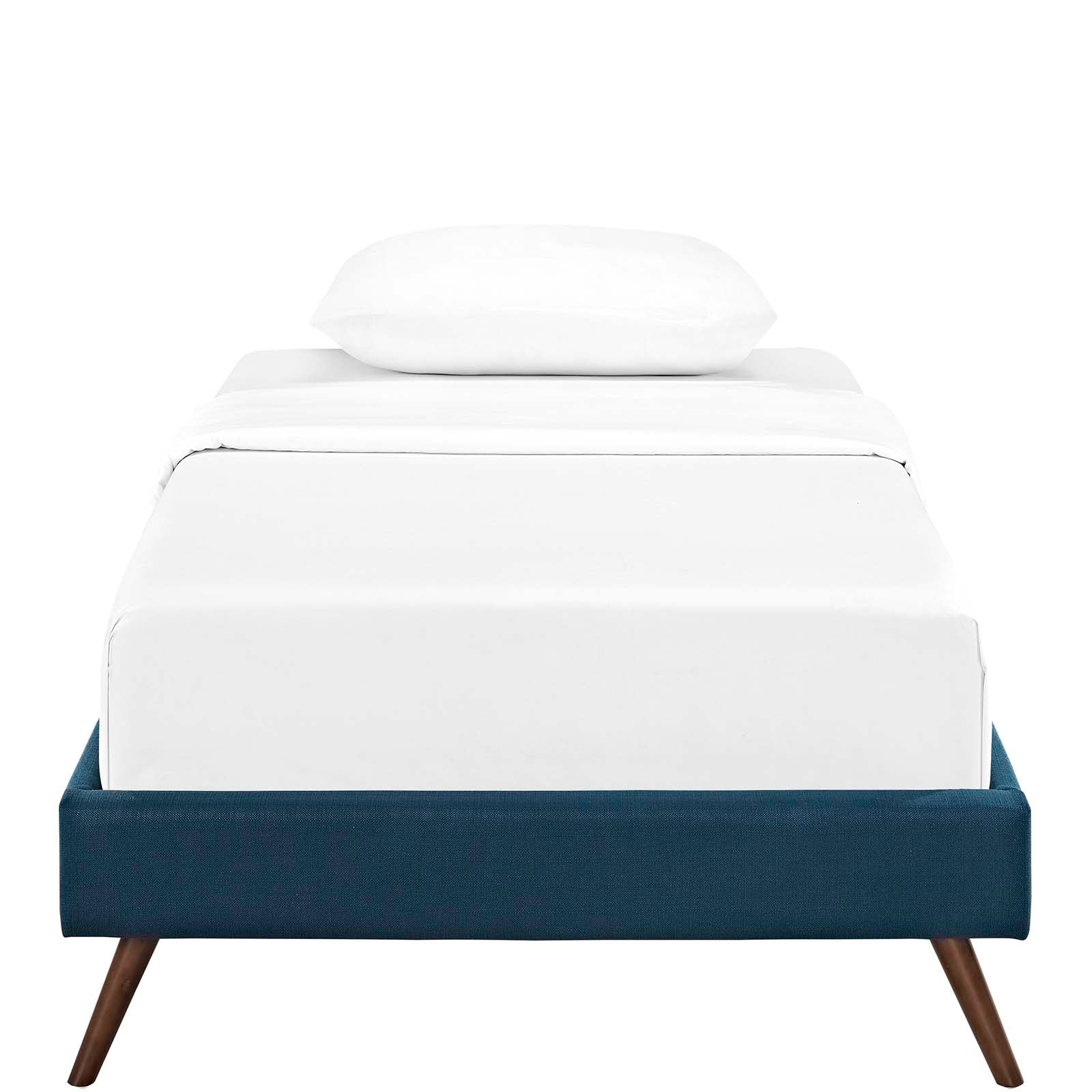 Loryn Fabric Bed Frame with Round Splayed Legs-Bed-Modway-Wall2Wall Furnishings