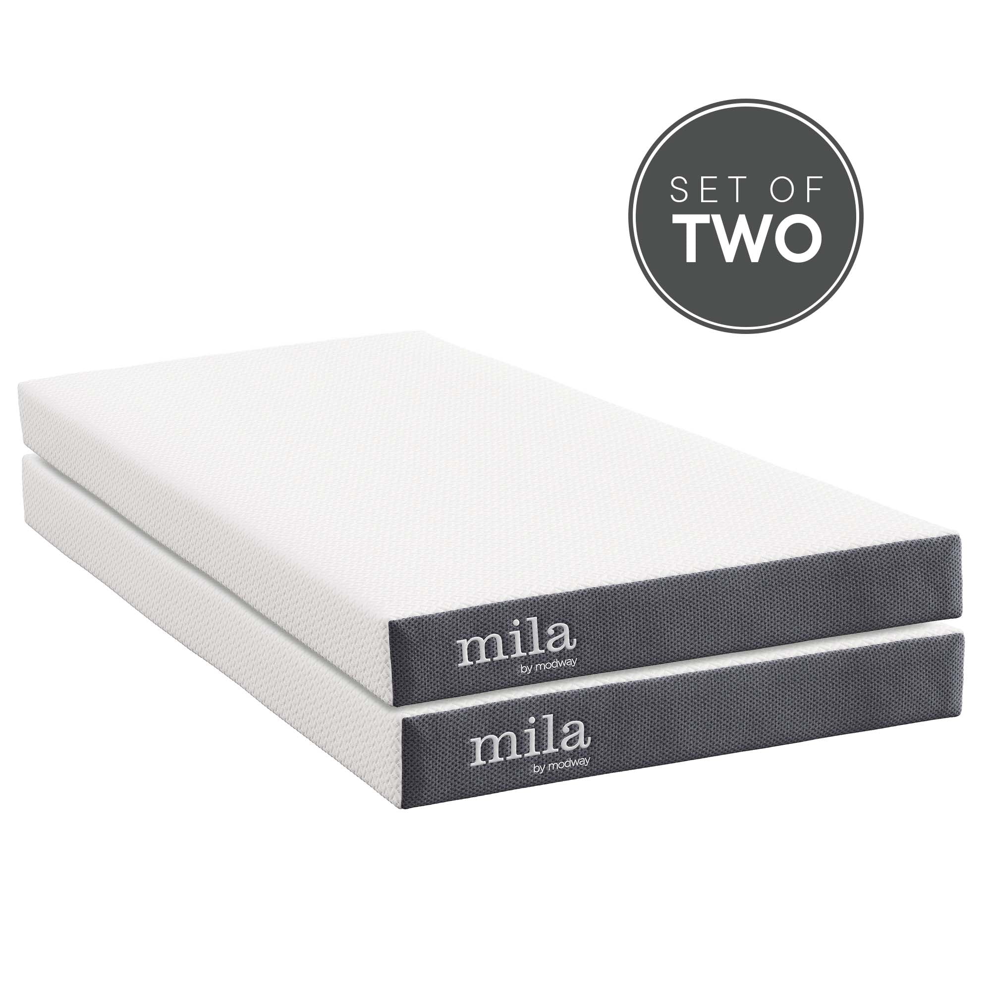 Mila Foam Mattress Set of 2