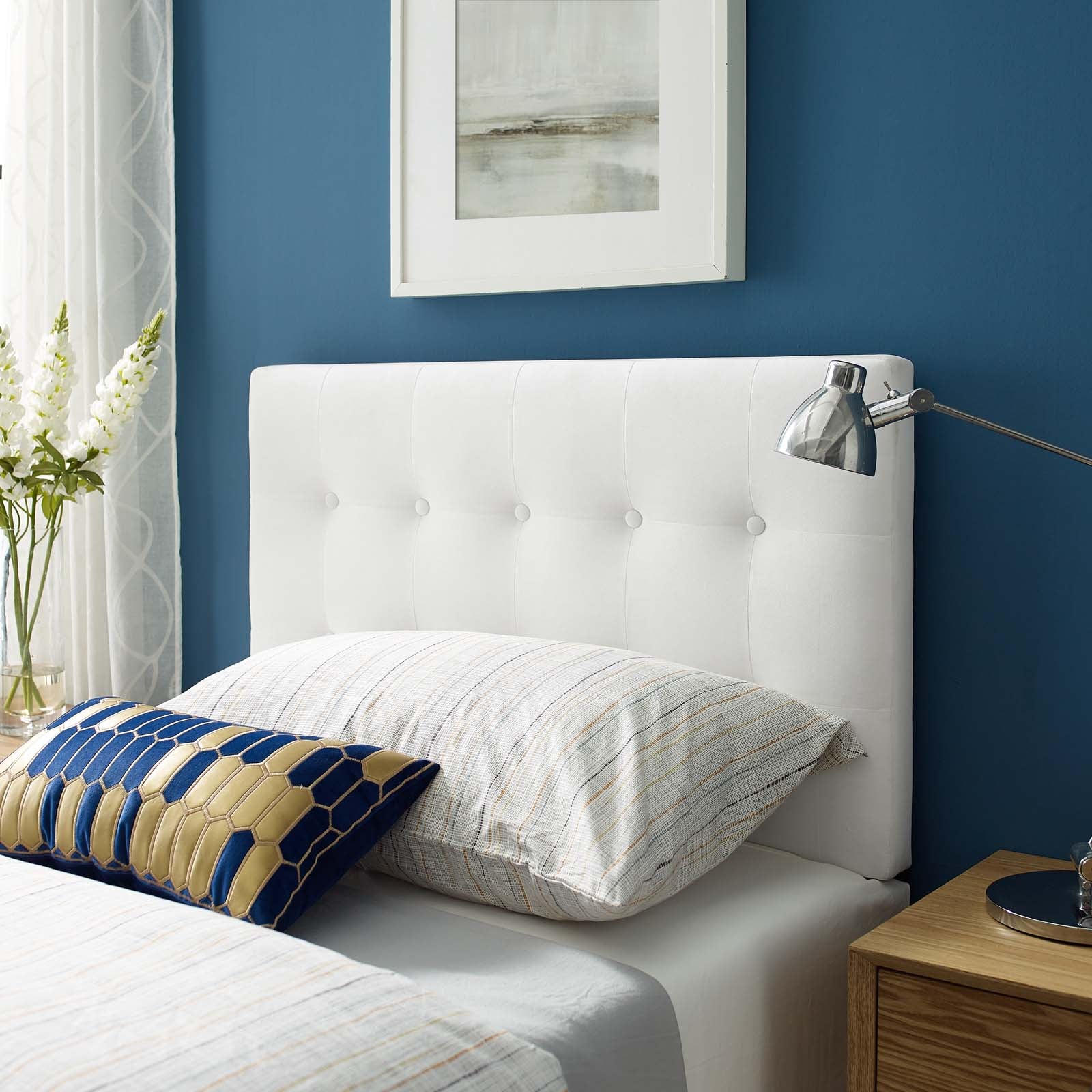 Emily Biscuit Tufted Performance Velvet Headboard-Headboard-Modway-Wall2Wall Furnishings