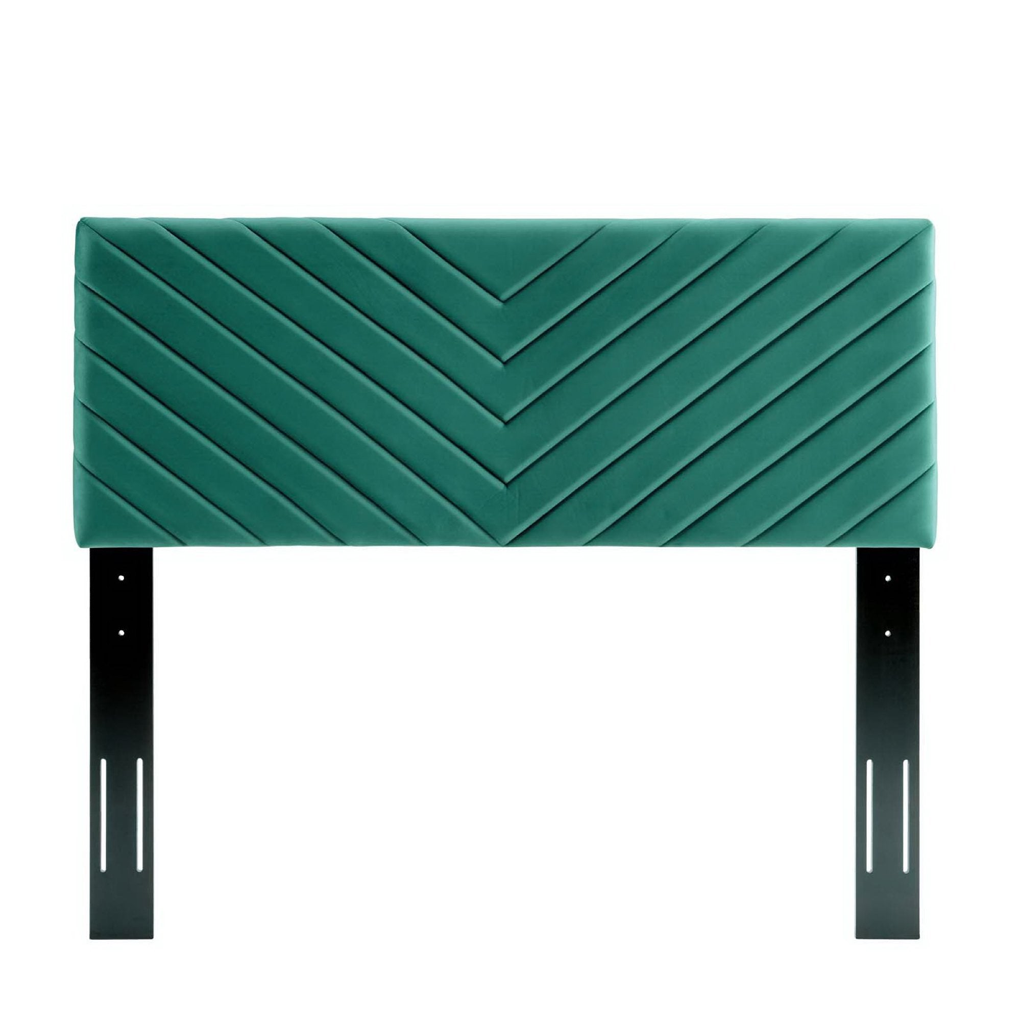 Alyson Angular Channel Tufted Performance Velvet Headboard