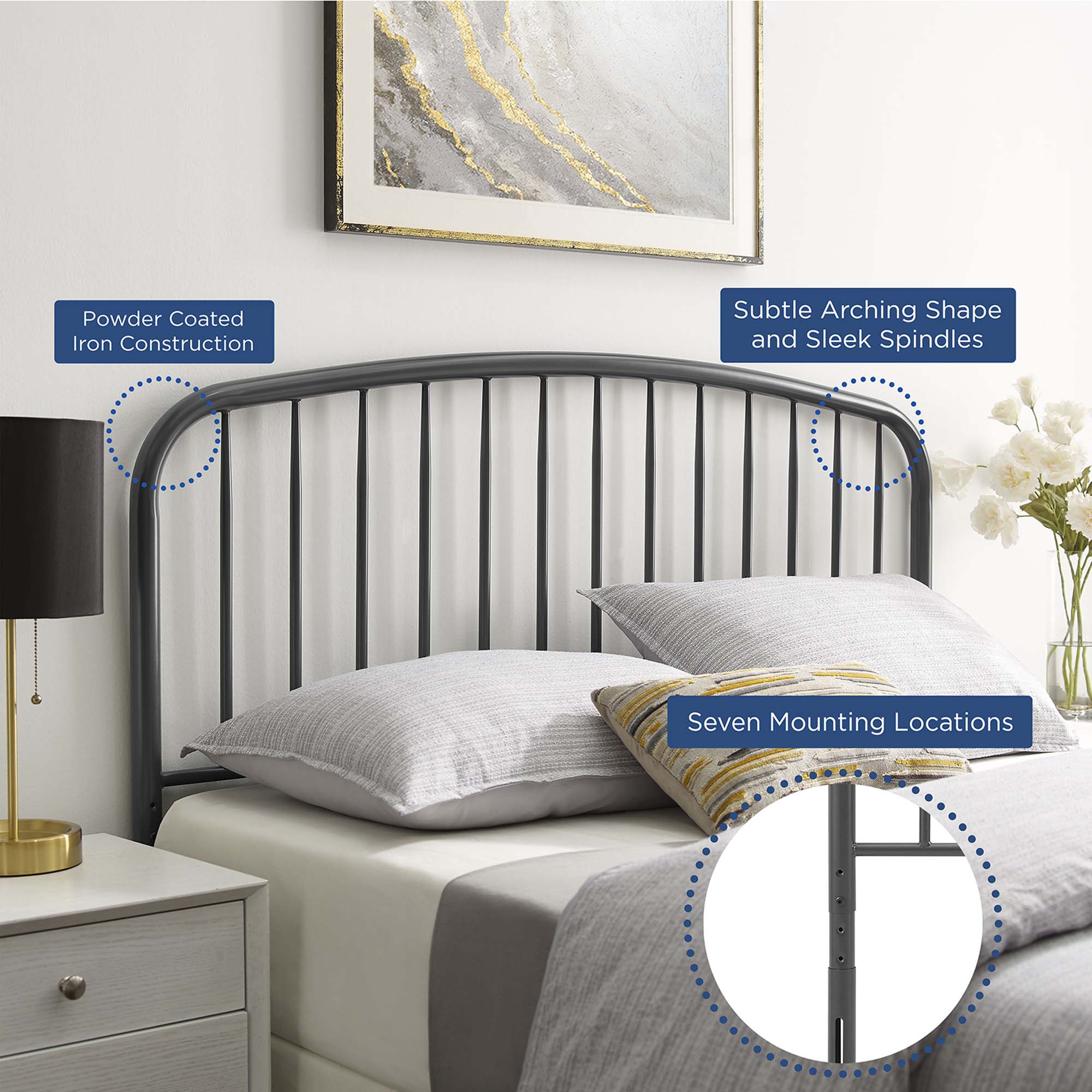 Nova Metal Headboard