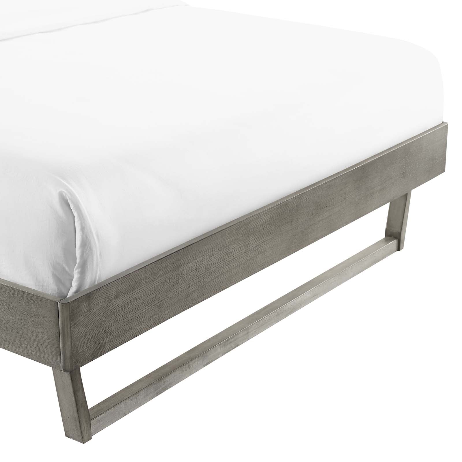 Billie Wood Platform Bed Frame-Bed-Modway-Wall2Wall Furnishings