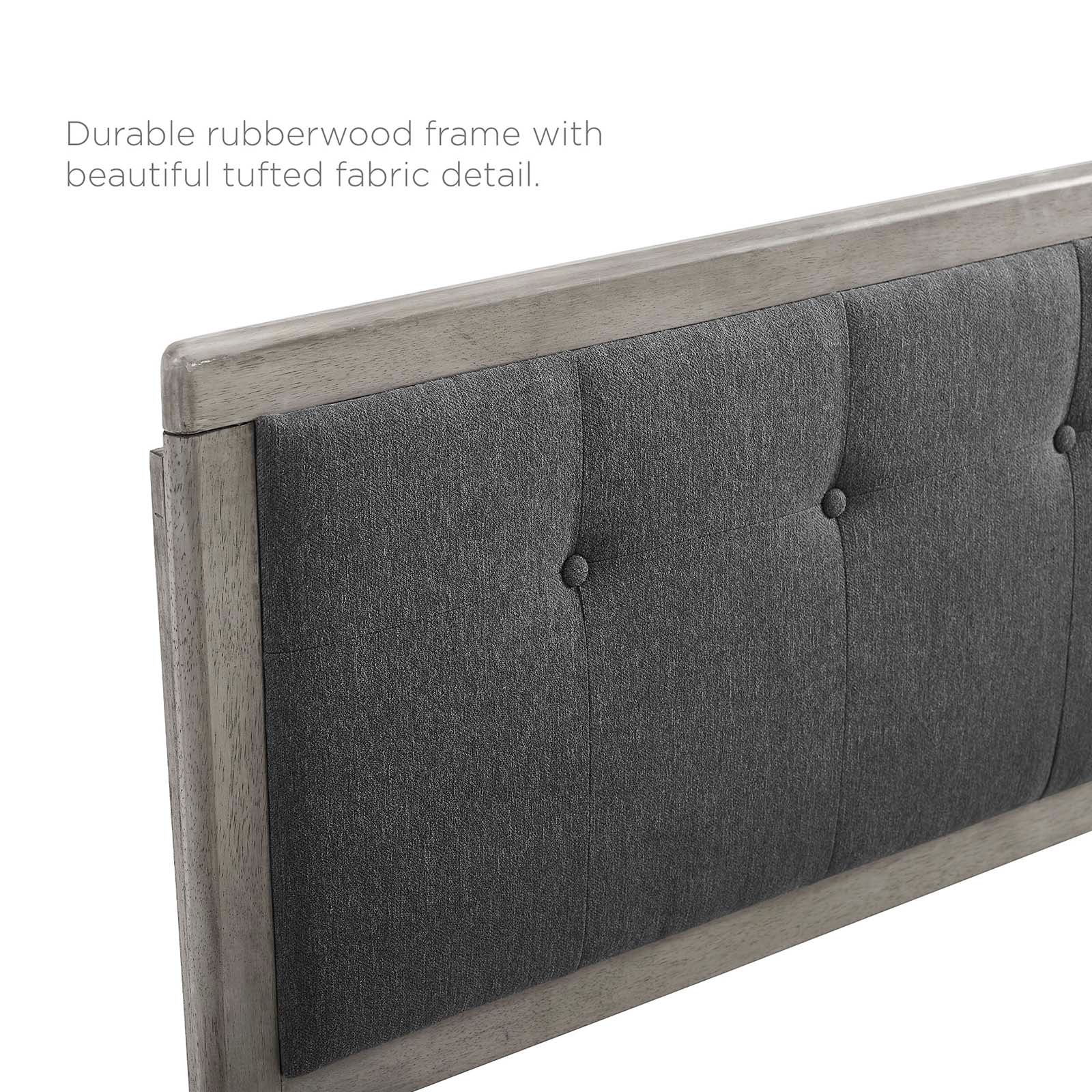 Draper Tufted Fabric and Wood Headboard-Headboard-Modway-Wall2Wall Furnishings