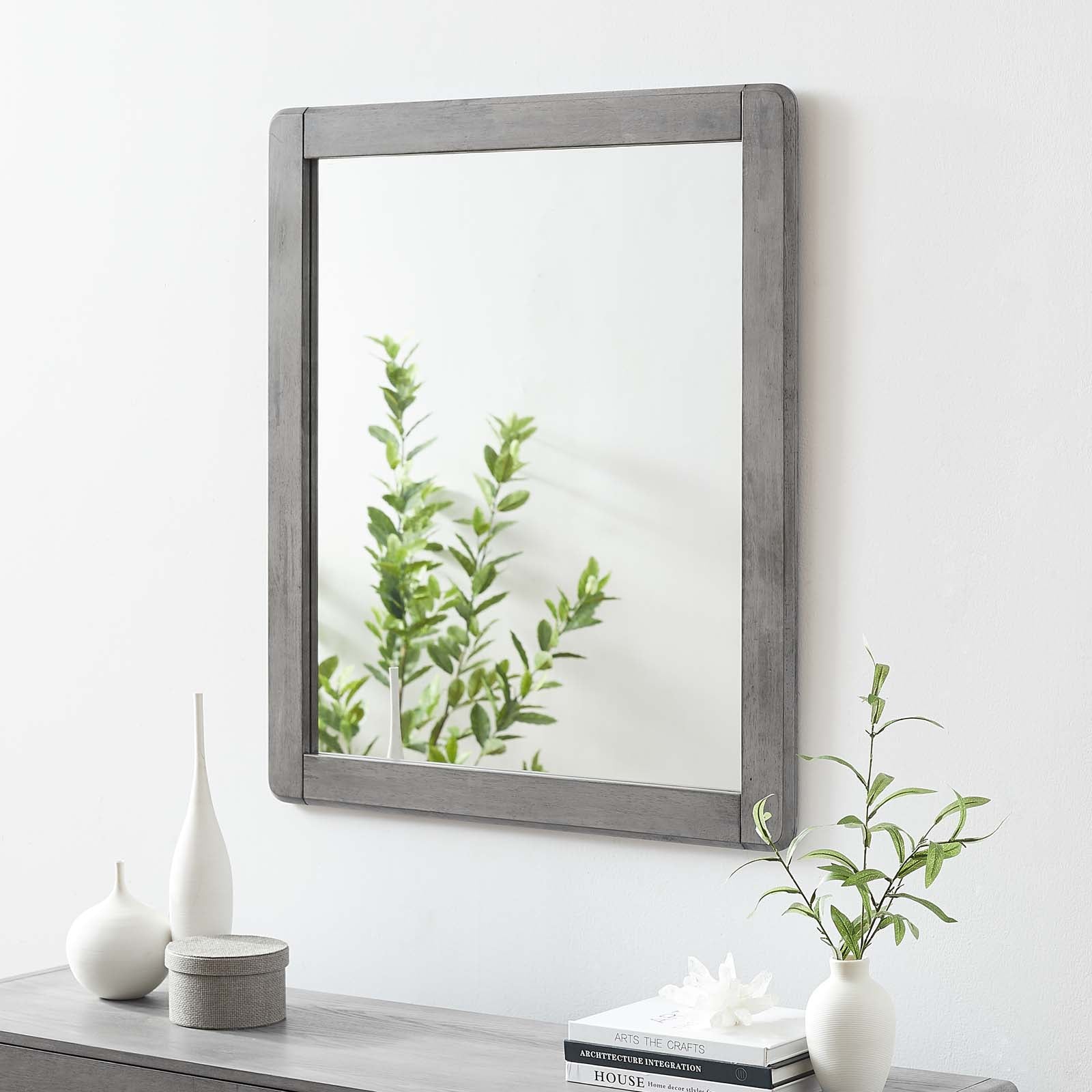 Georgia Wood Mirror-Mirror-Modway-Wall2Wall Furnishings