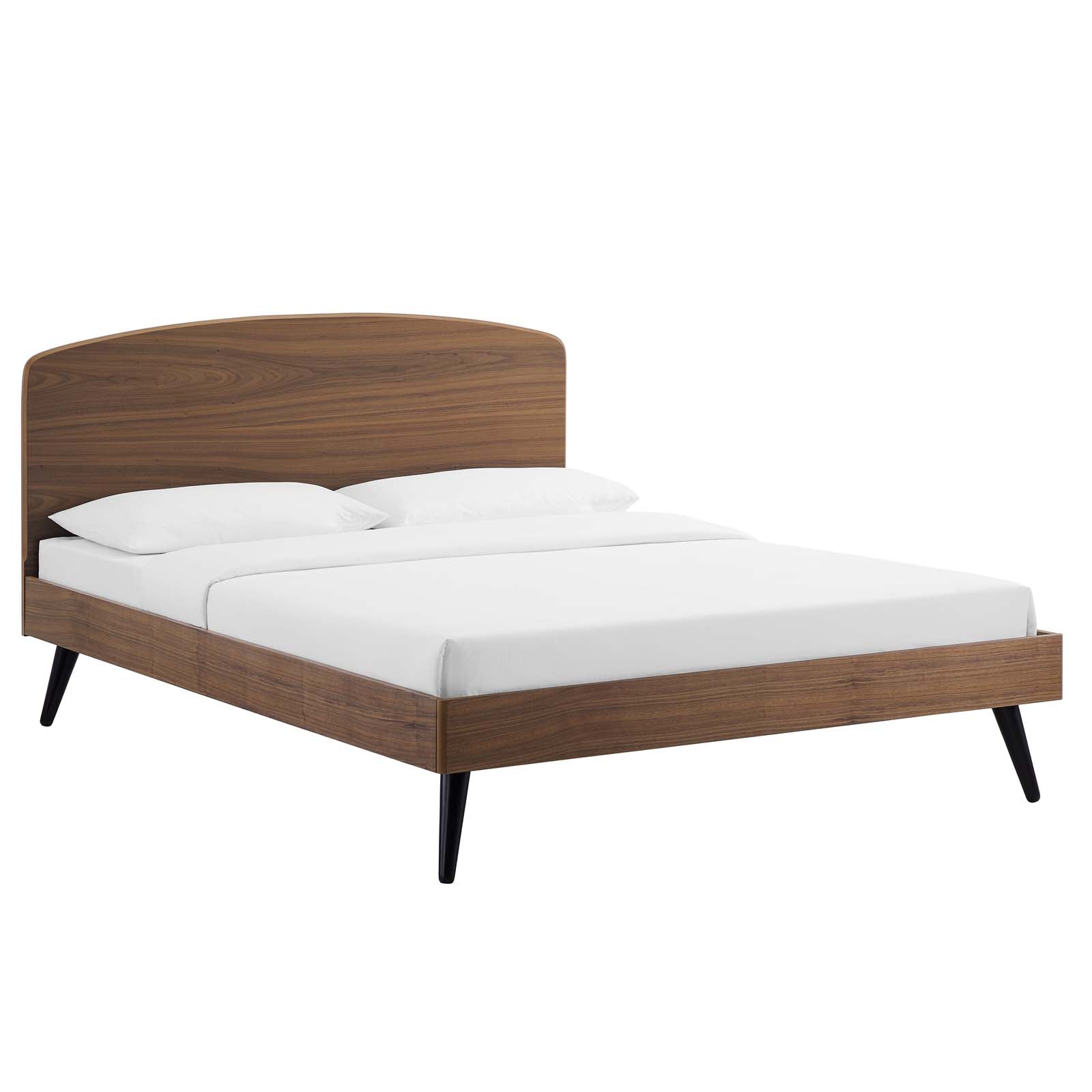 Bronwen Wood Platform Bed-Bed-Modway-Wall2Wall Furnishings