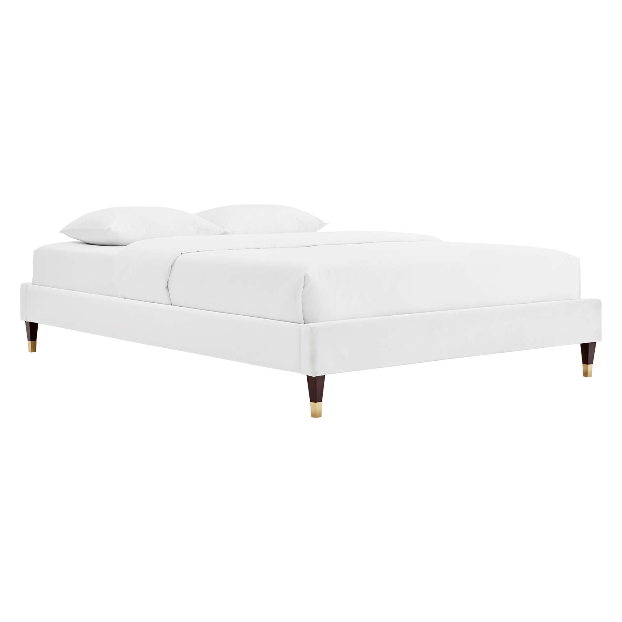 Harlow Performance Velvet Platform Bed Frame