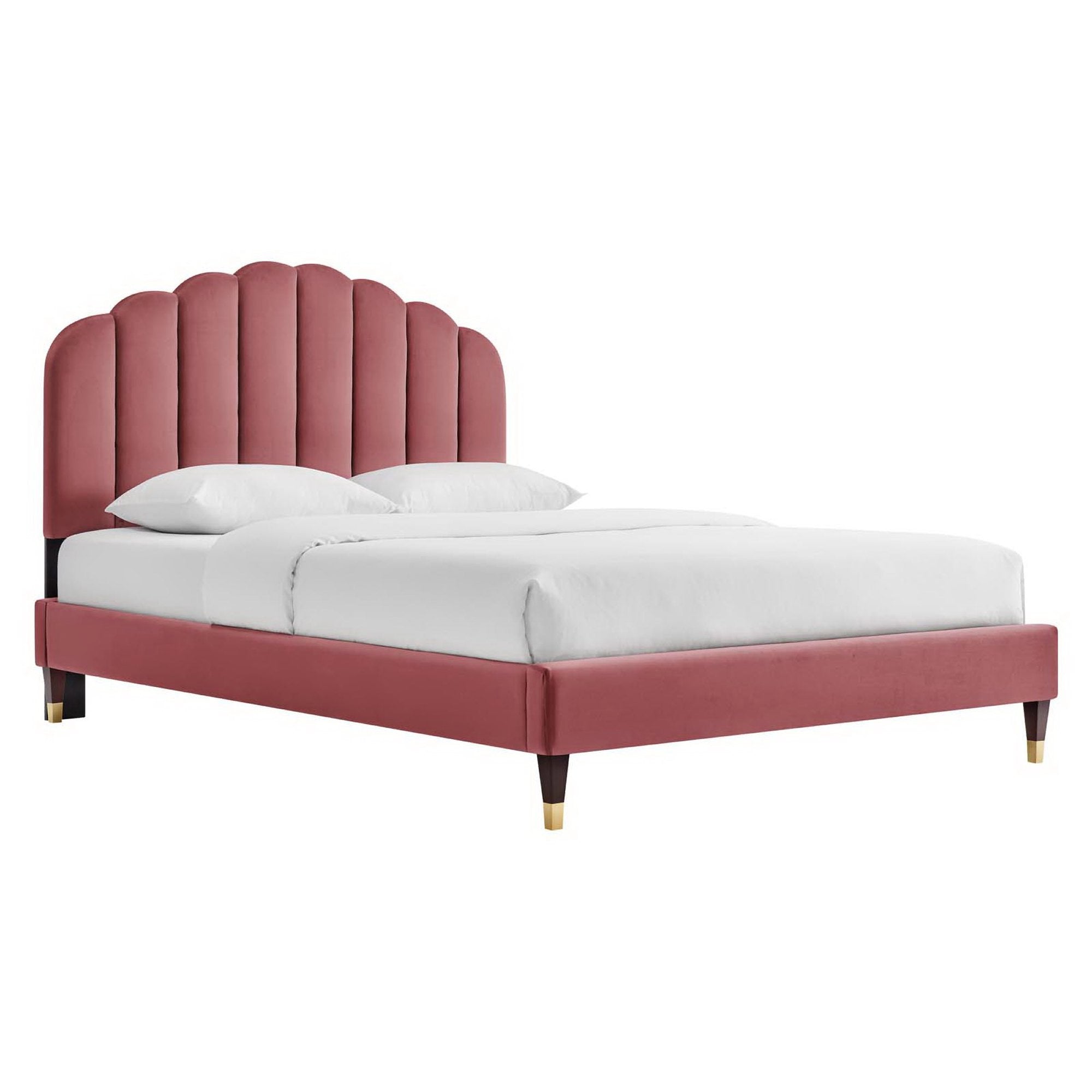 Daisy Performance Velvet Platform Bed