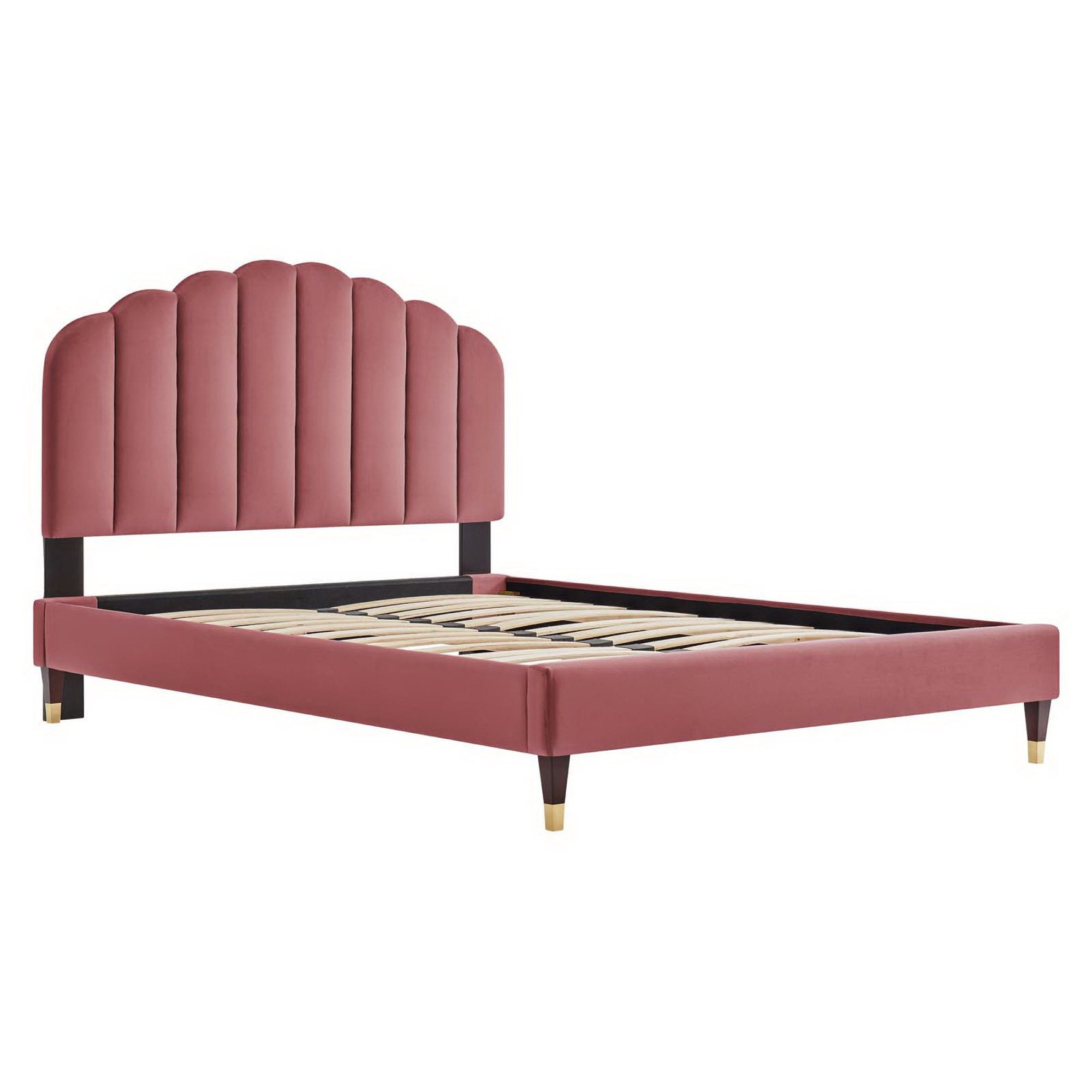 Daisy Performance Velvet Platform Bed