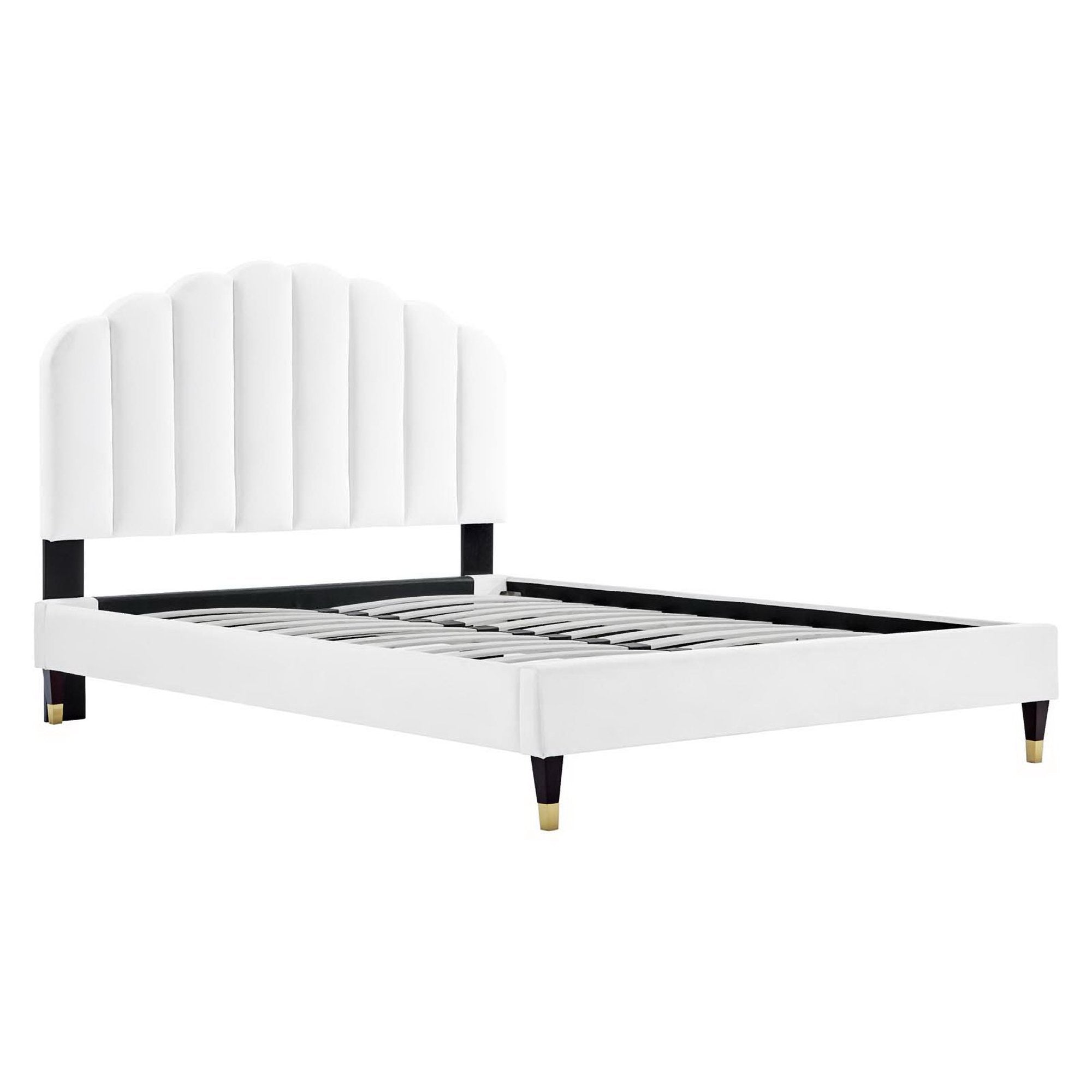 Daisy Performance Velvet Platform Bed