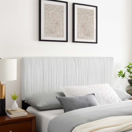 Eloise Channel Tufted Performance Velvet / Headboard