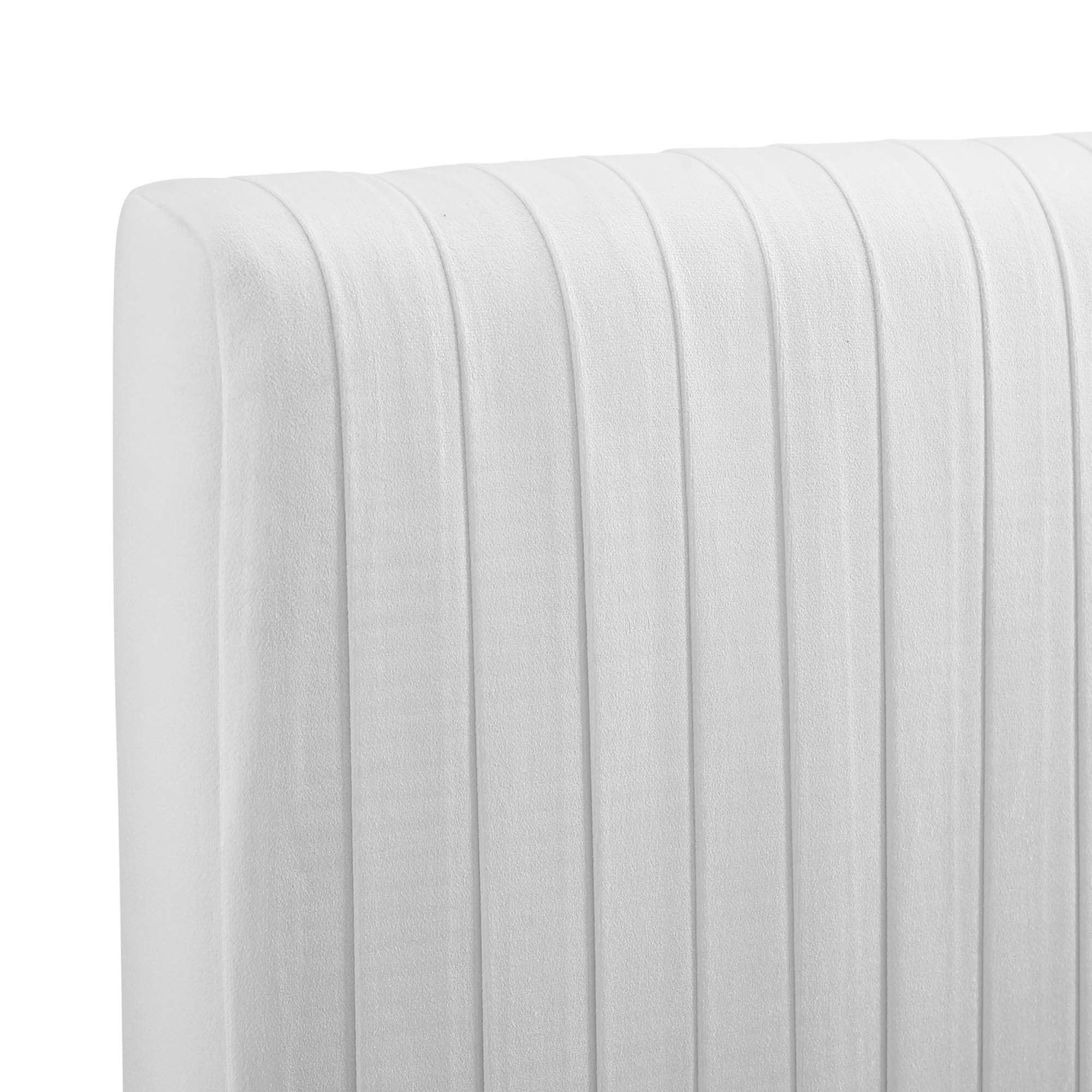 Eloise Channel Tufted Performance Velvet / Headboard
