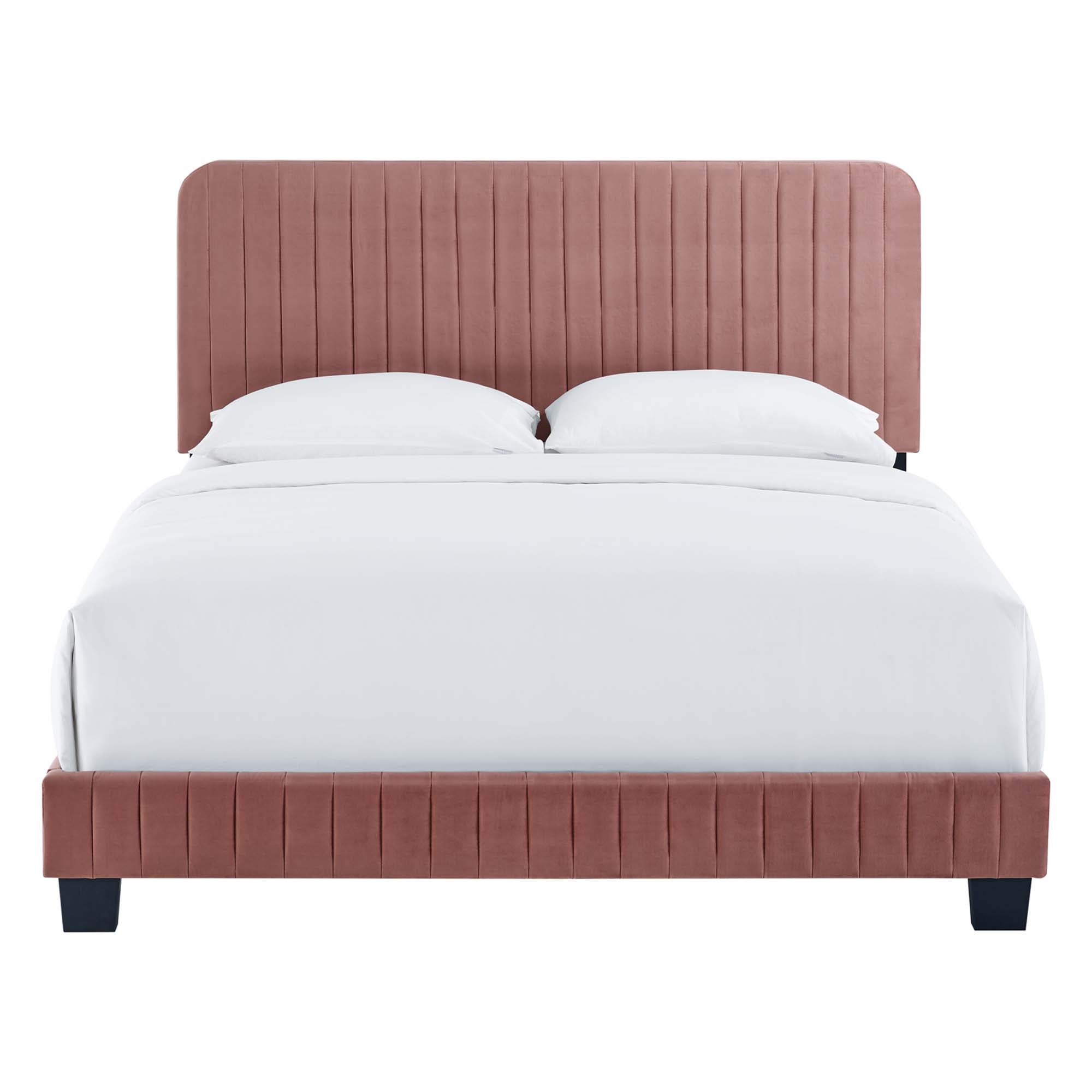 Celine Channel Tufted Performance Velvet Bed