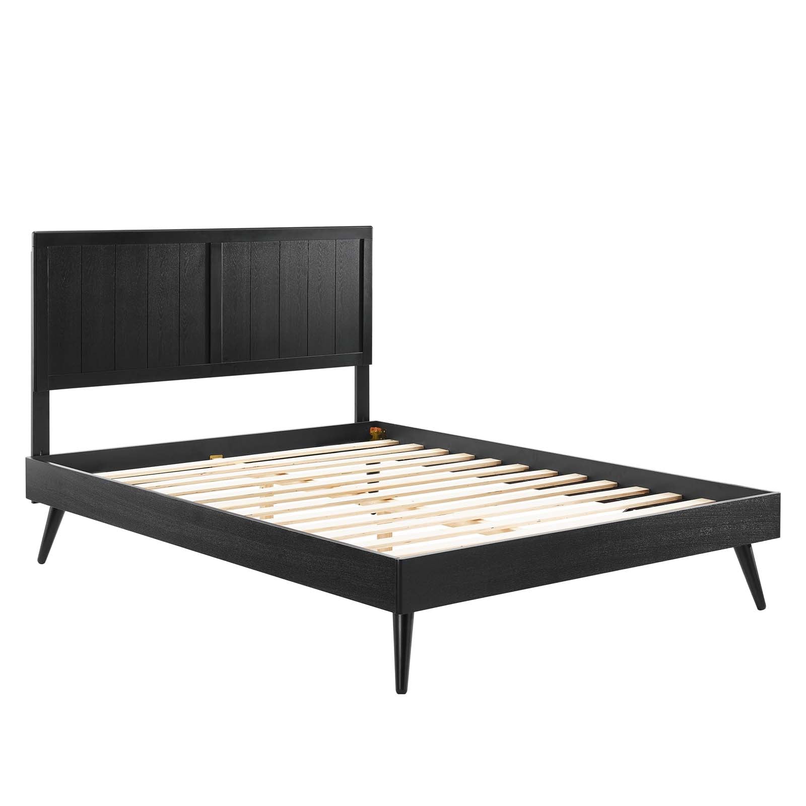 Alana Wood Platform Bed With Splayed Legs-Bed-Modway-Wall2Wall Furnishings