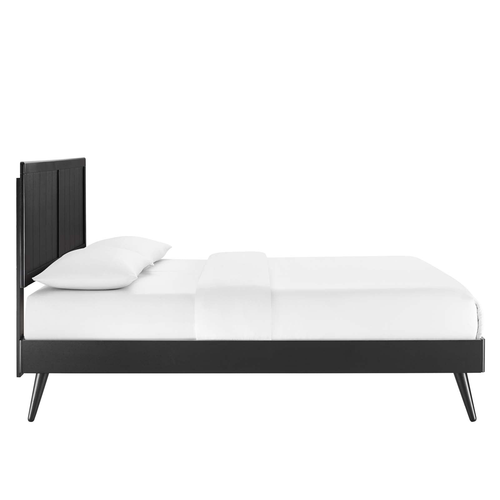 Alana Wood Platform Bed With Splayed Legs-Bed-Modway-Wall2Wall Furnishings