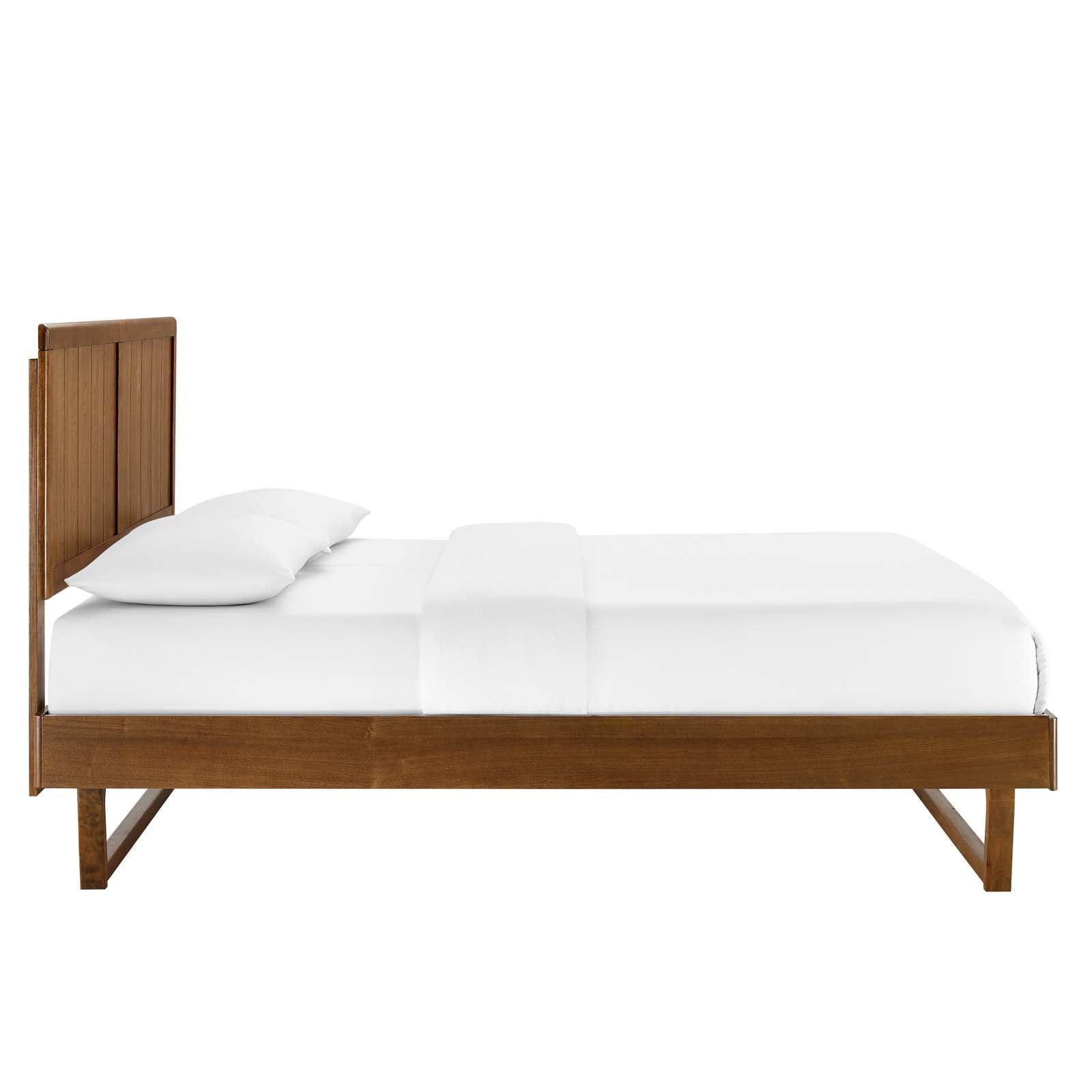 Alana Wood Platform Bed With Angular Frame-Bed-Modway-Wall2Wall Furnishings