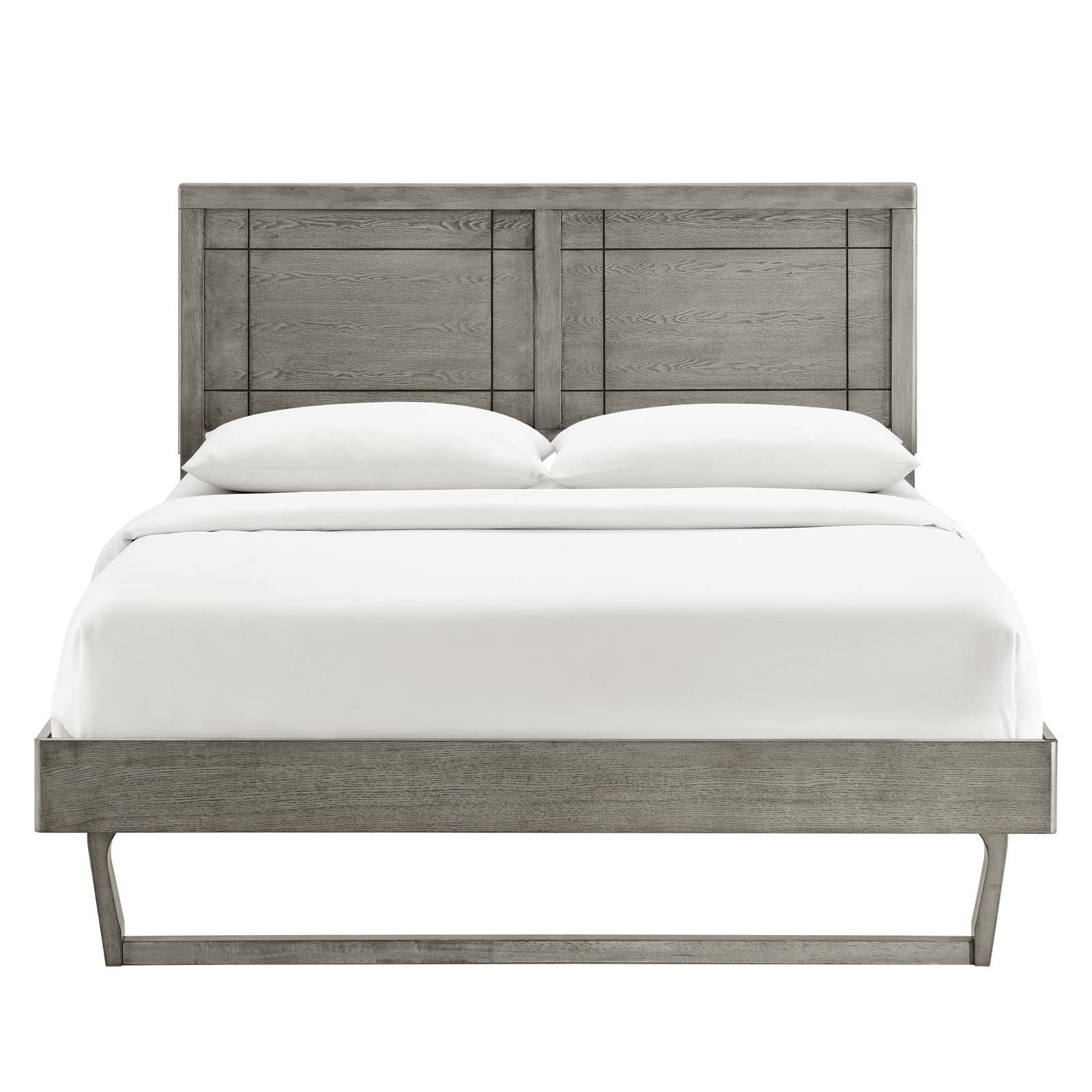 Marlee Wood Platform Bed With Angular Frame-Bed-Modway-Wall2Wall Furnishings