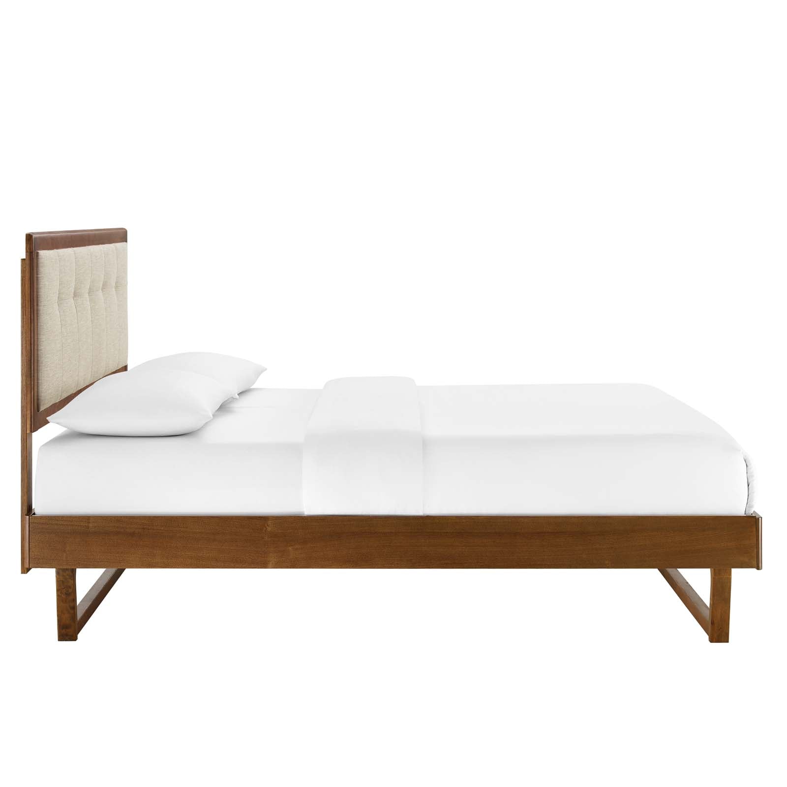 Willow Wood Platform Bed With Angular Frame-Bed-Modway-Wall2Wall Furnishings