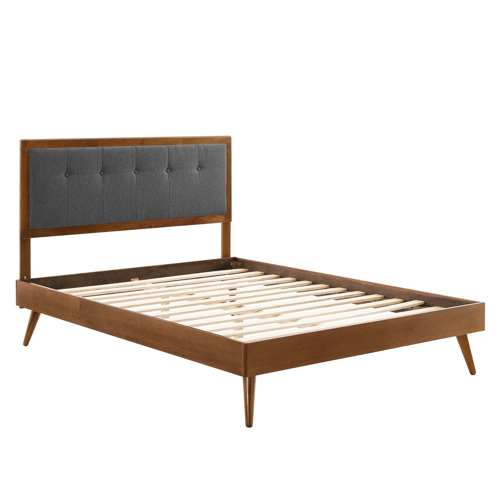 Willow Wood Platform Bed With Splayed Legs-Bed-Modway-Wall2Wall Furnishings