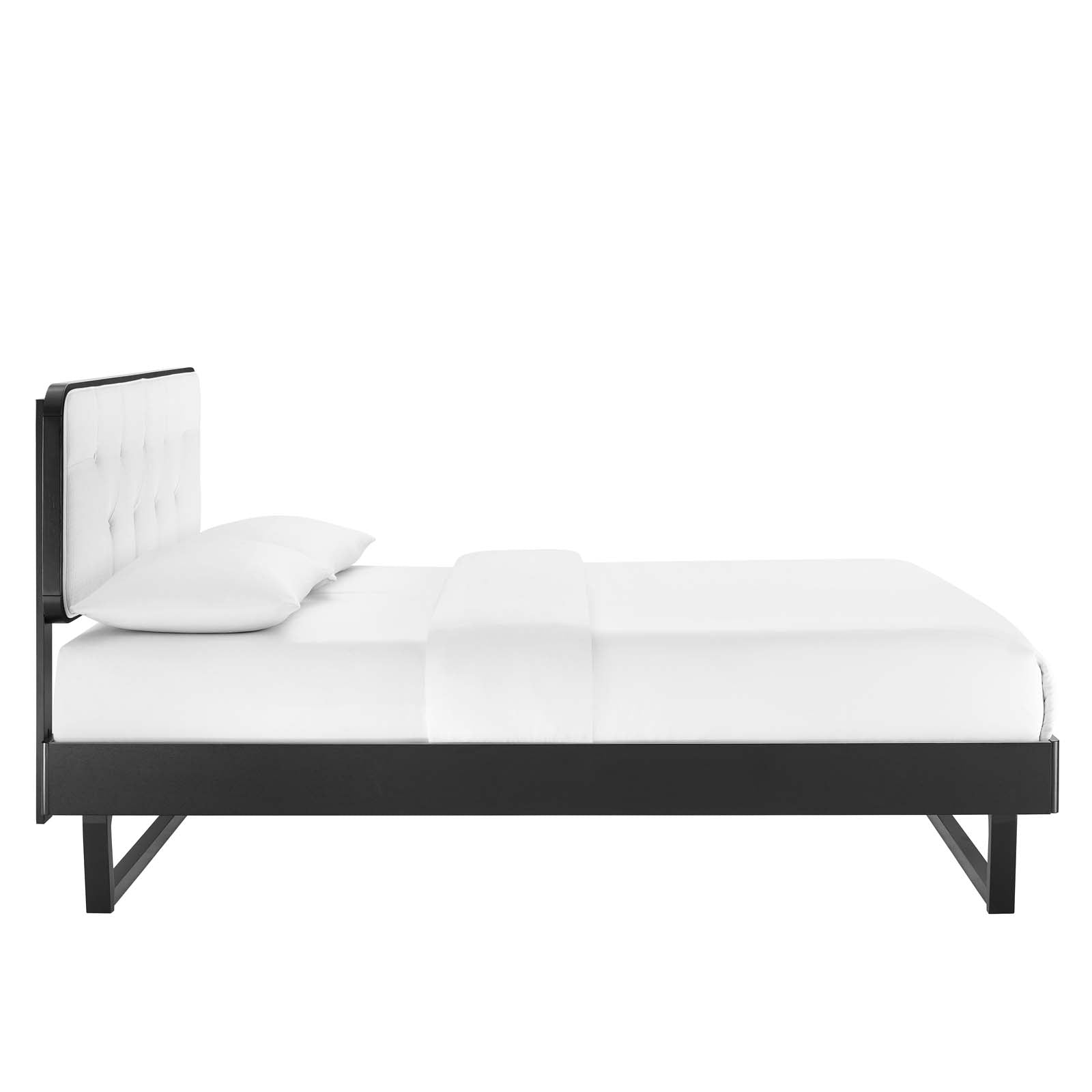 Bridgette Wood Platform Bed With Angular Frame-Bed-Modway-Wall2Wall Furnishings