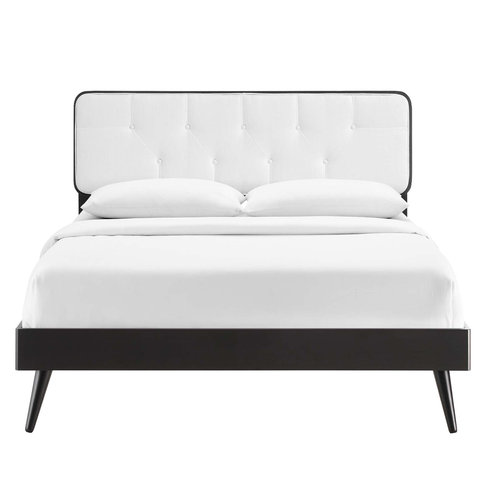 Bridgette Wood Platform Bed With Splayed Legs-Bed-Modway-Wall2Wall Furnishings