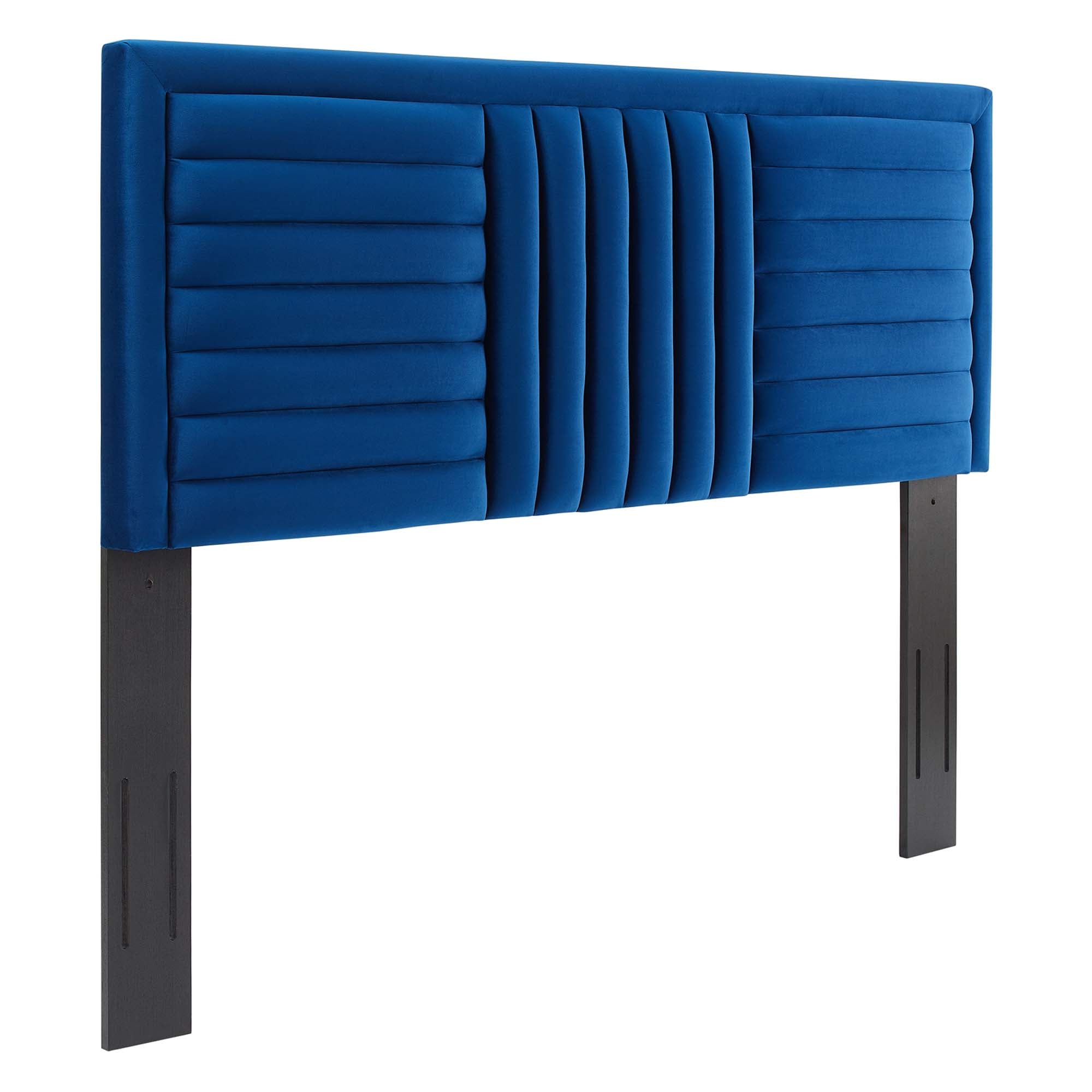 Believe Channel Tufted Performance Velvet / Headboard