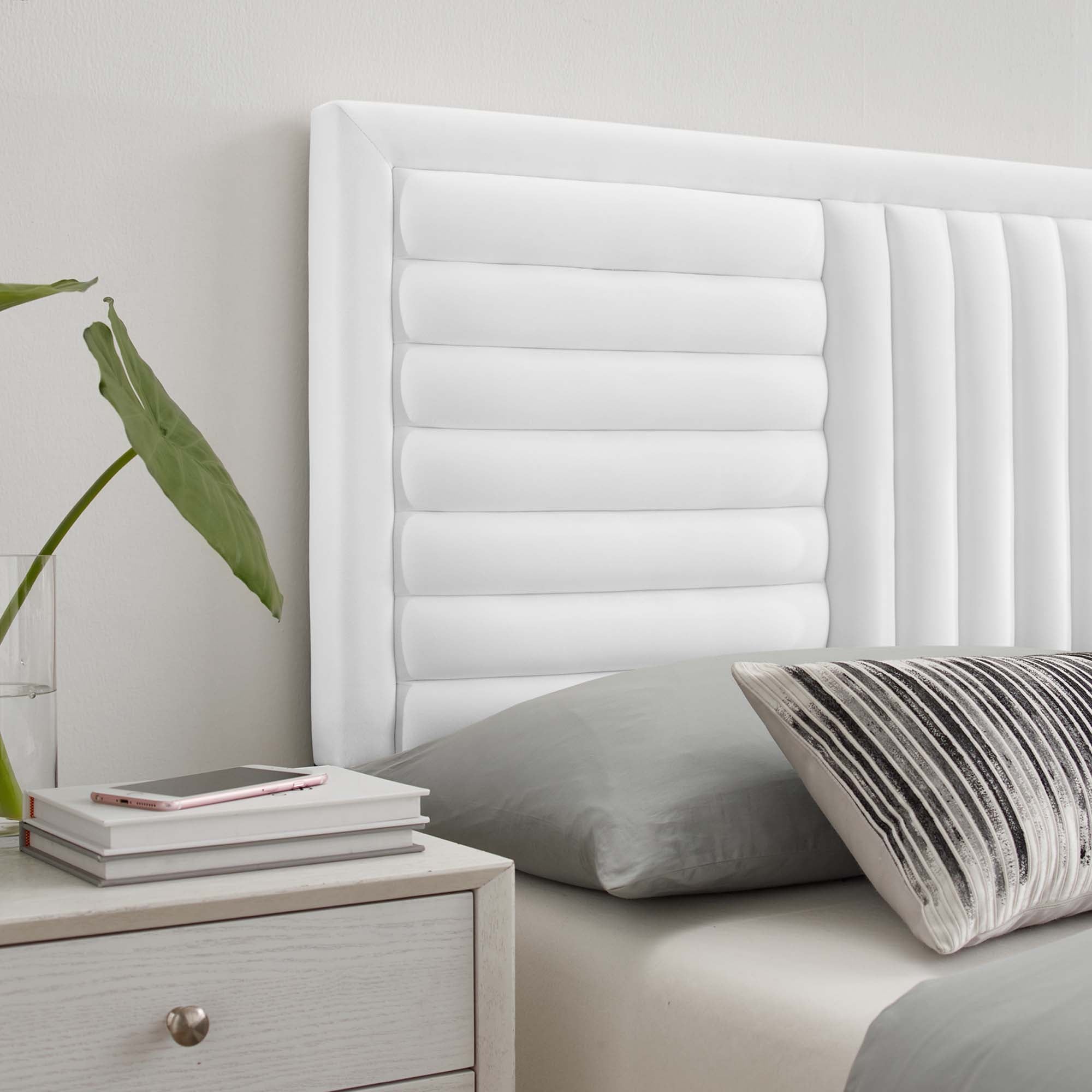 Believe Channel Tufted Performance Velvet / Headboard