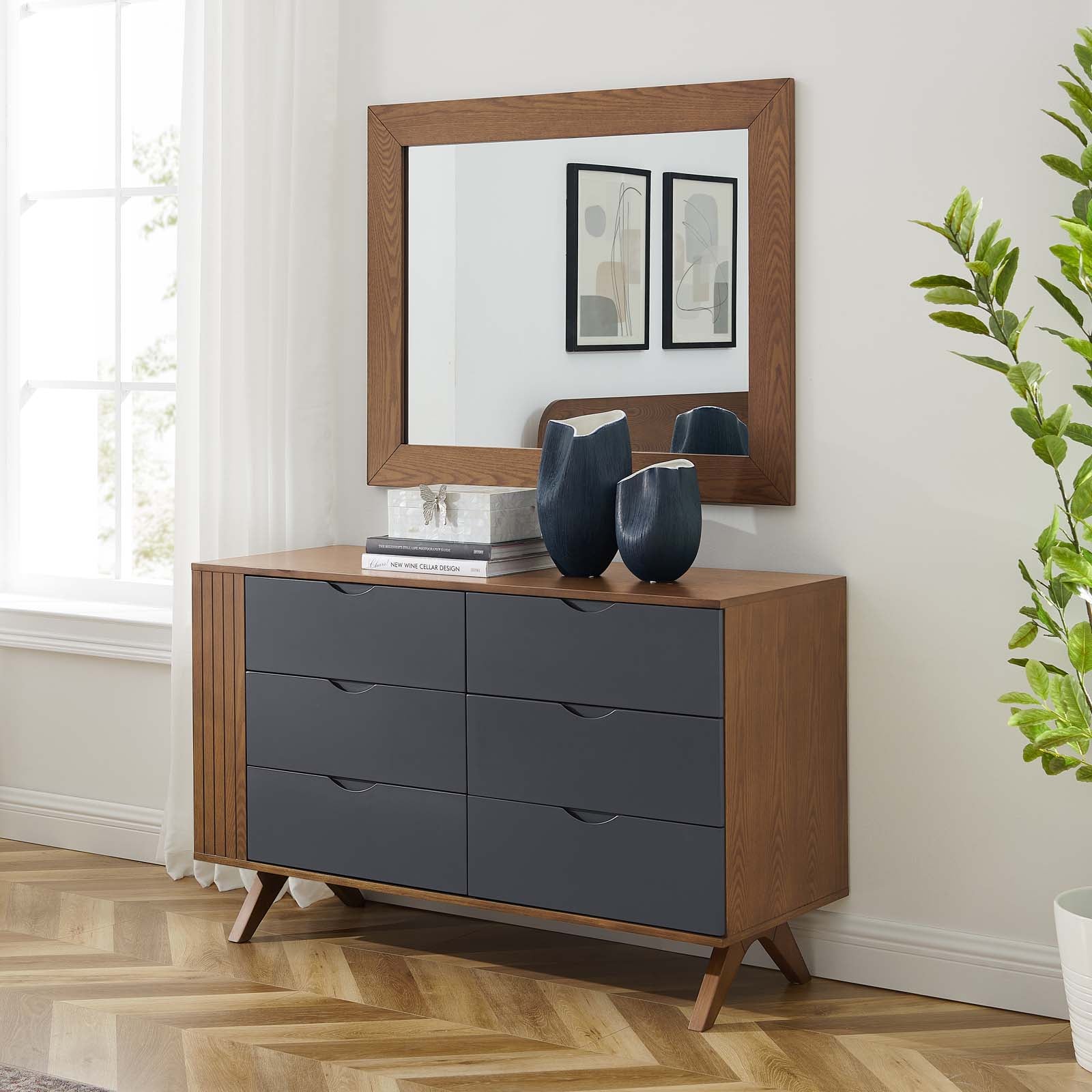 Dylan Dresser and Mirror-Bedroom Set-Modway-Wall2Wall Furnishings