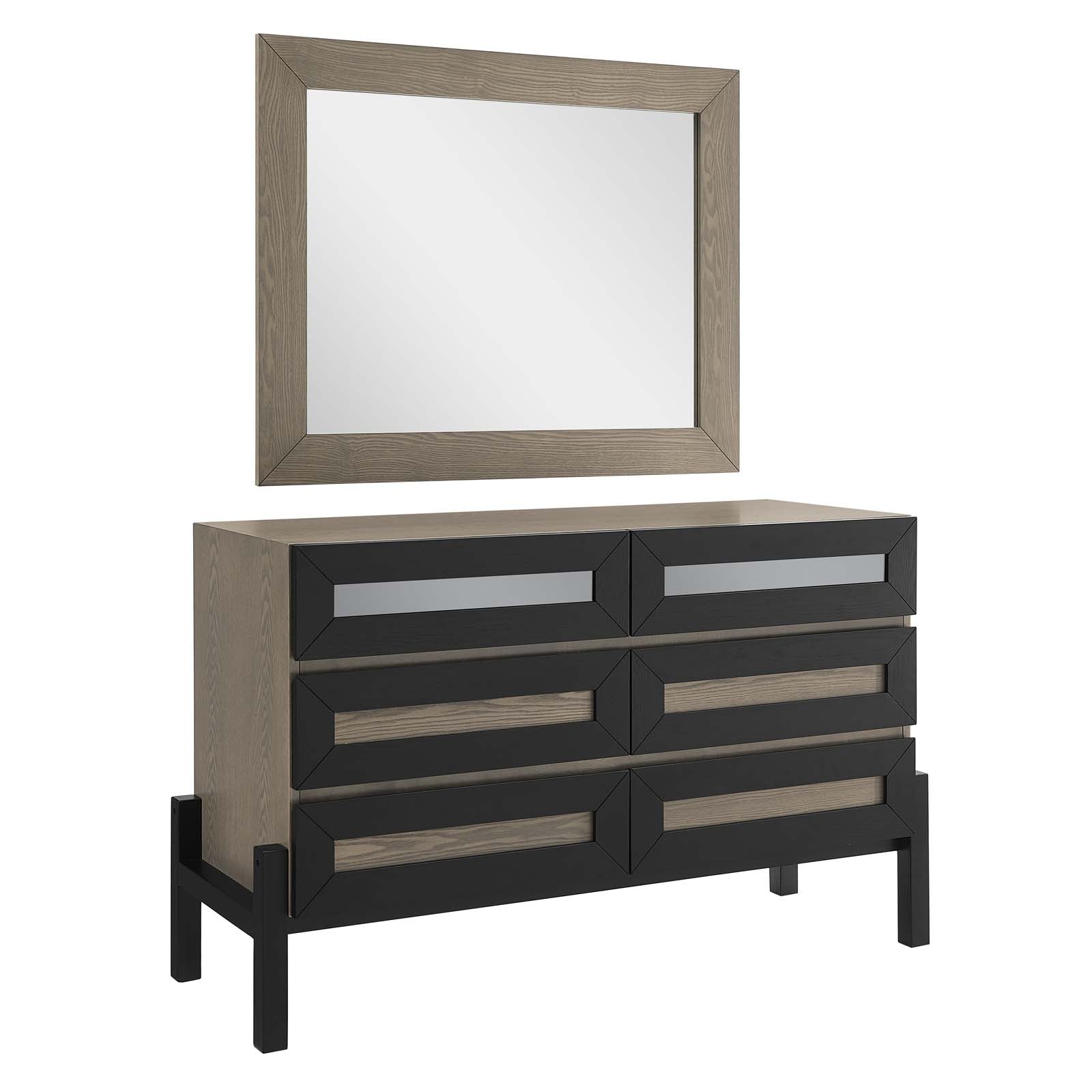 Merritt Dresser and Mirror-Bedroom Set-Modway-Wall2Wall Furnishings