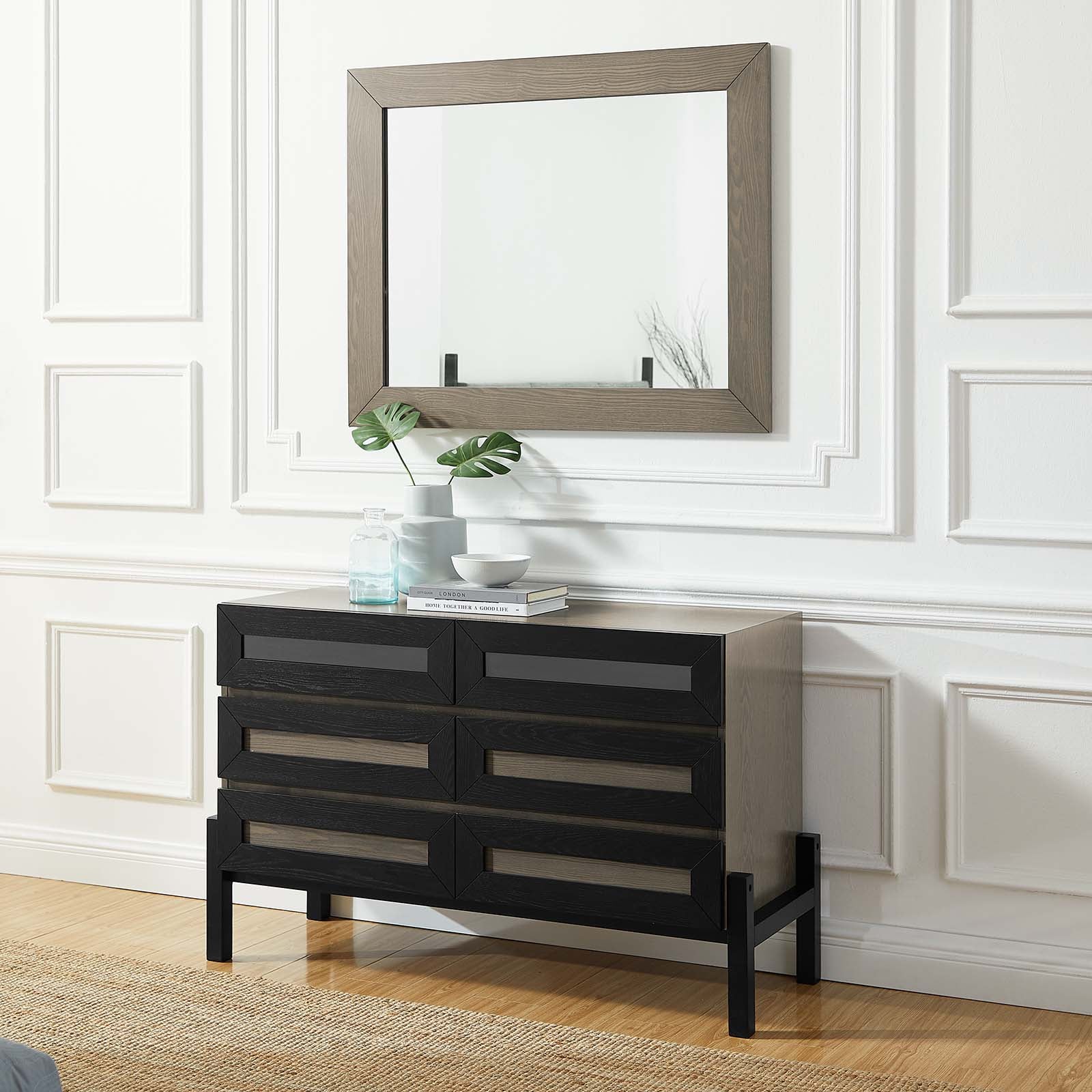 Merritt Dresser and Mirror-Bedroom Set-Modway-Wall2Wall Furnishings