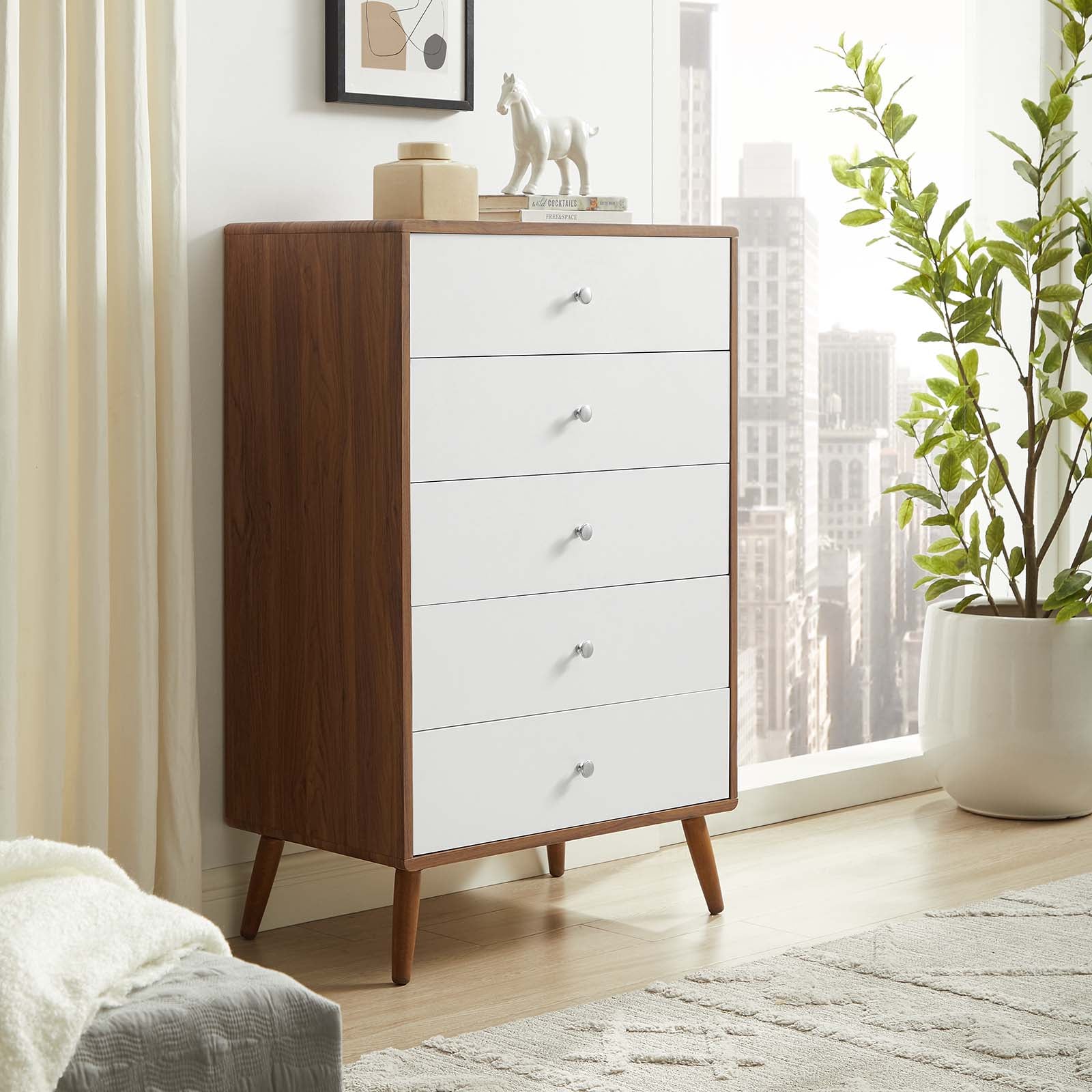 Transmit 5-Drawer Chest-Chest-Modway-Wall2Wall Furnishings
