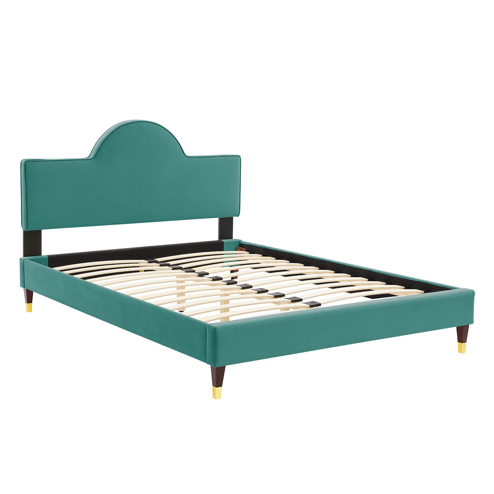 Aurora Performance Velvet Bed-Bed-Modway-Wall2Wall Furnishings