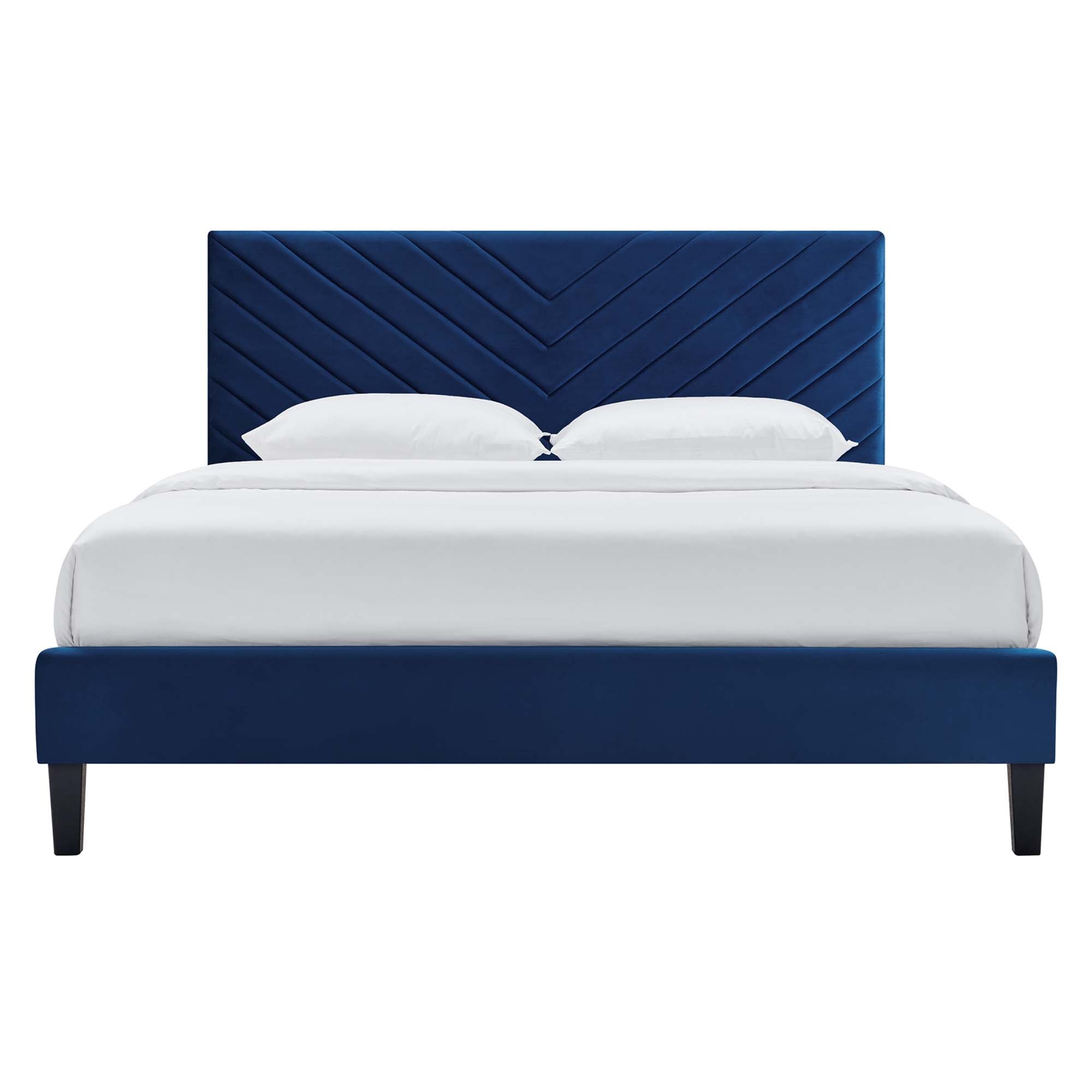 Roxanne Performance Velvet Platform Bed