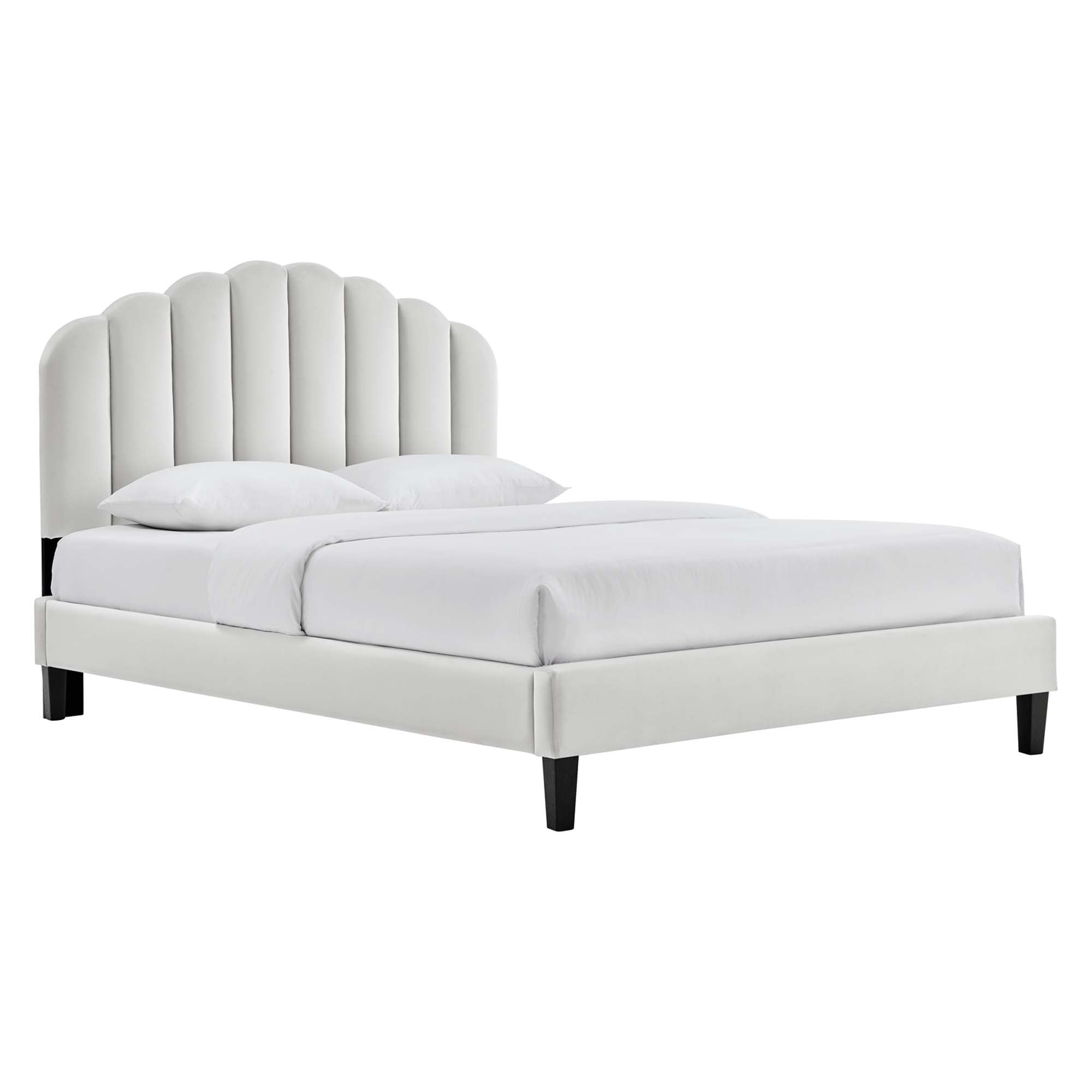 Daisy Performance Velvet Platform Bed