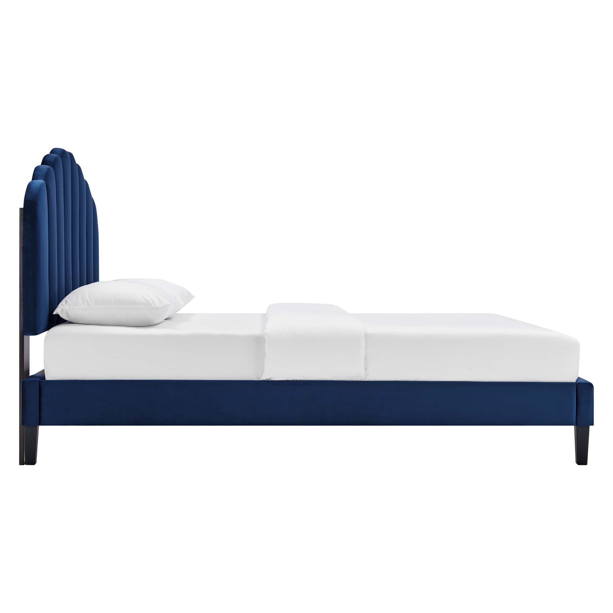 Daisy Performance Velvet Platform Bed