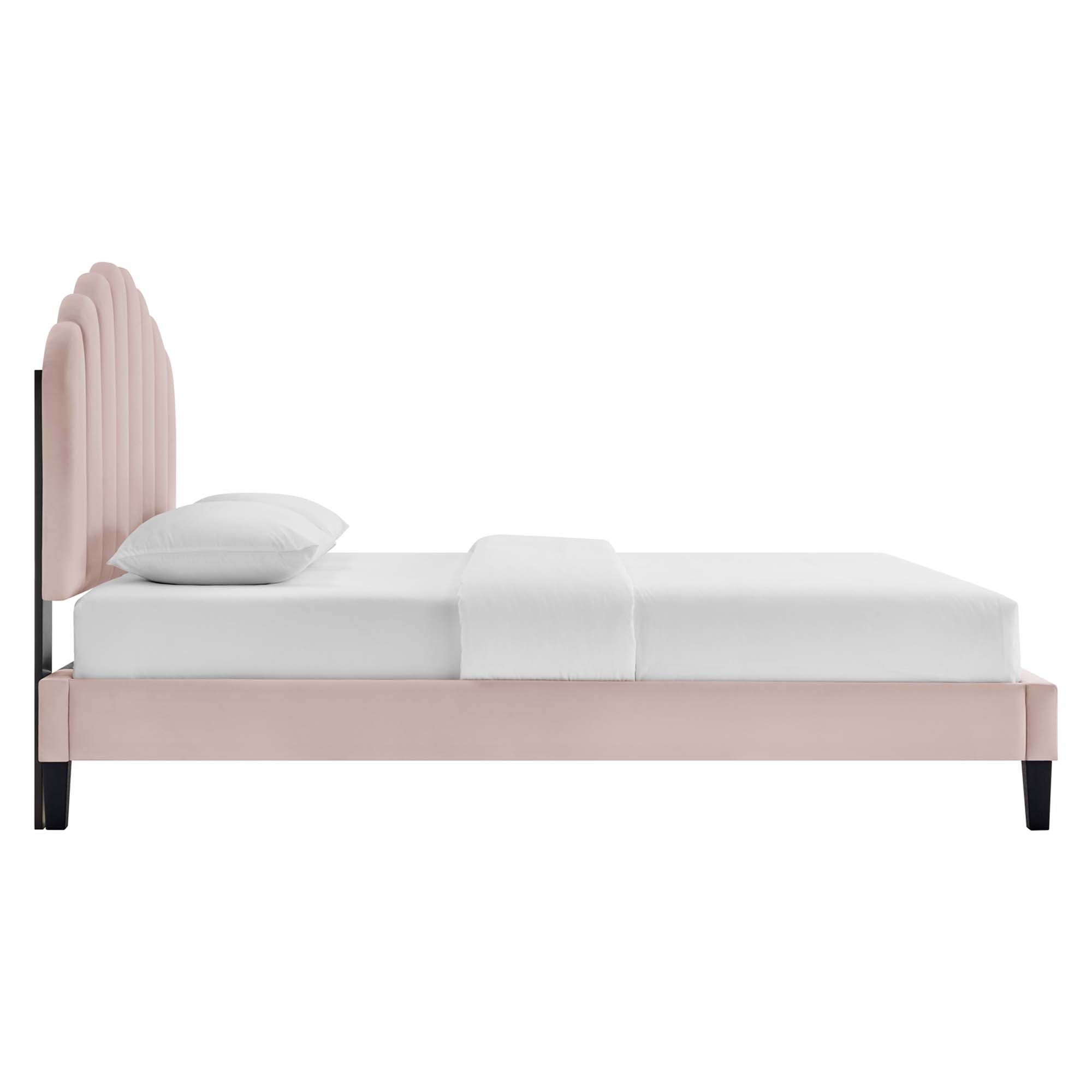 Daisy Performance Velvet Platform Bed