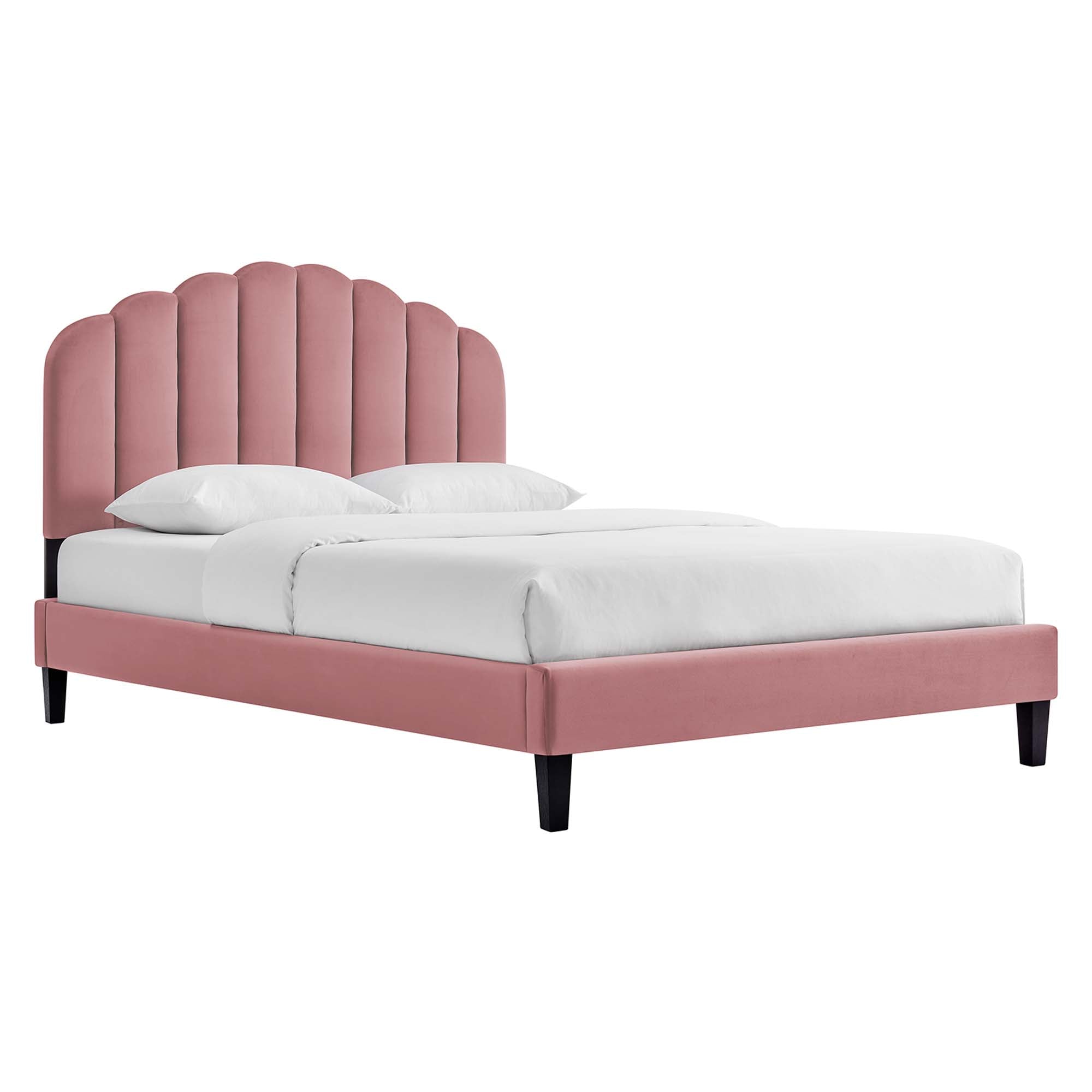 Daisy Performance Velvet Platform Bed