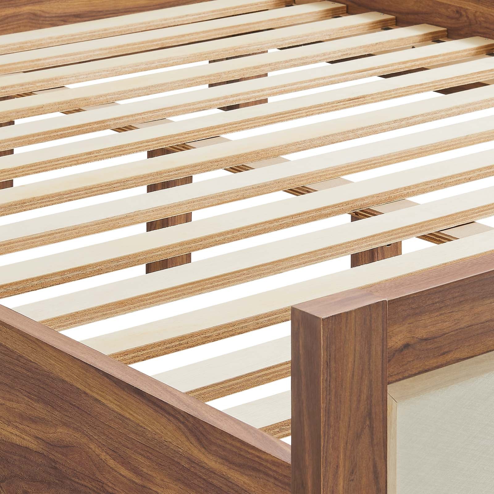 Capri Wood Grain Platform Bed-Bed-Modway-Wall2Wall Furnishings