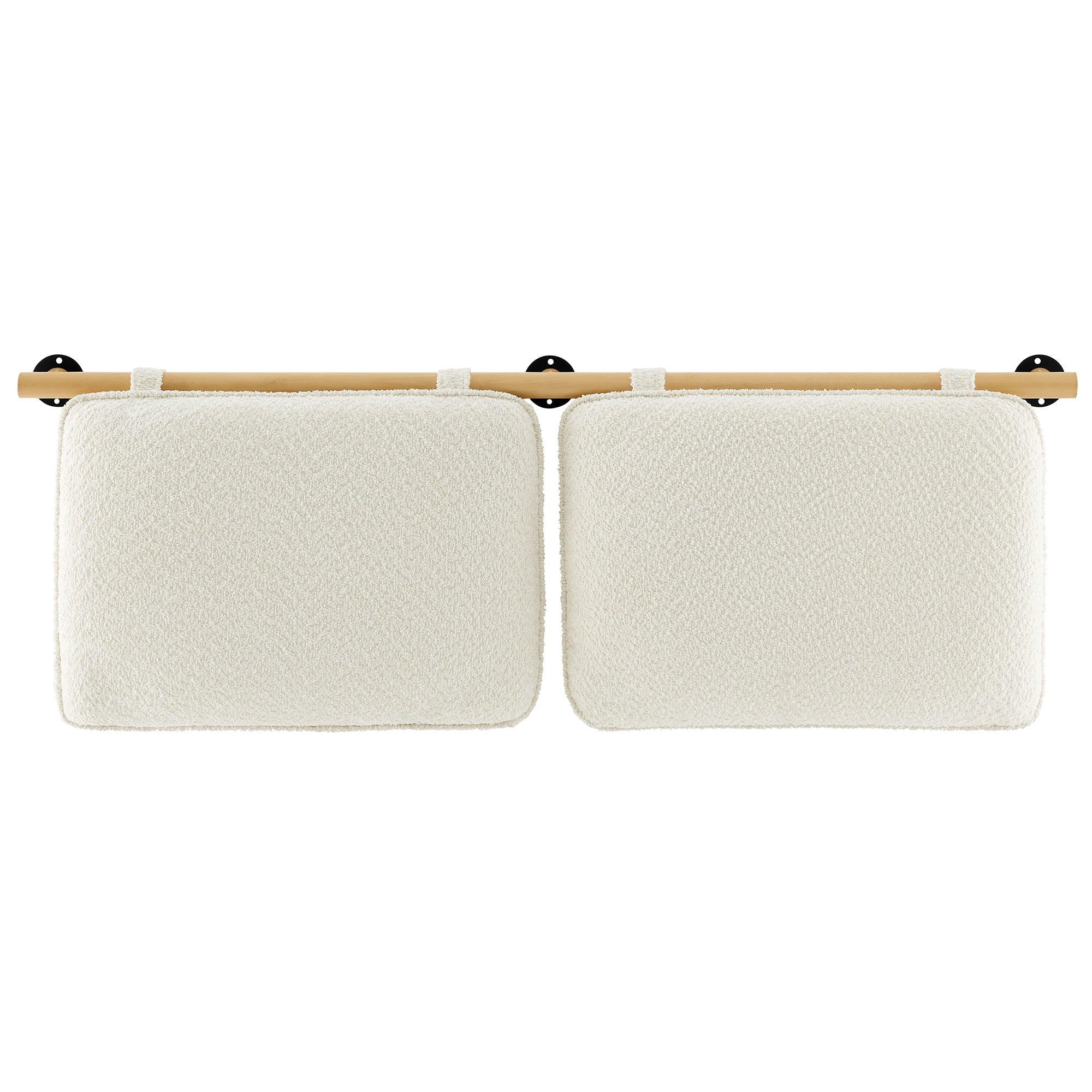 Anela Wall-Mounted Chenille Upholstered Headboard