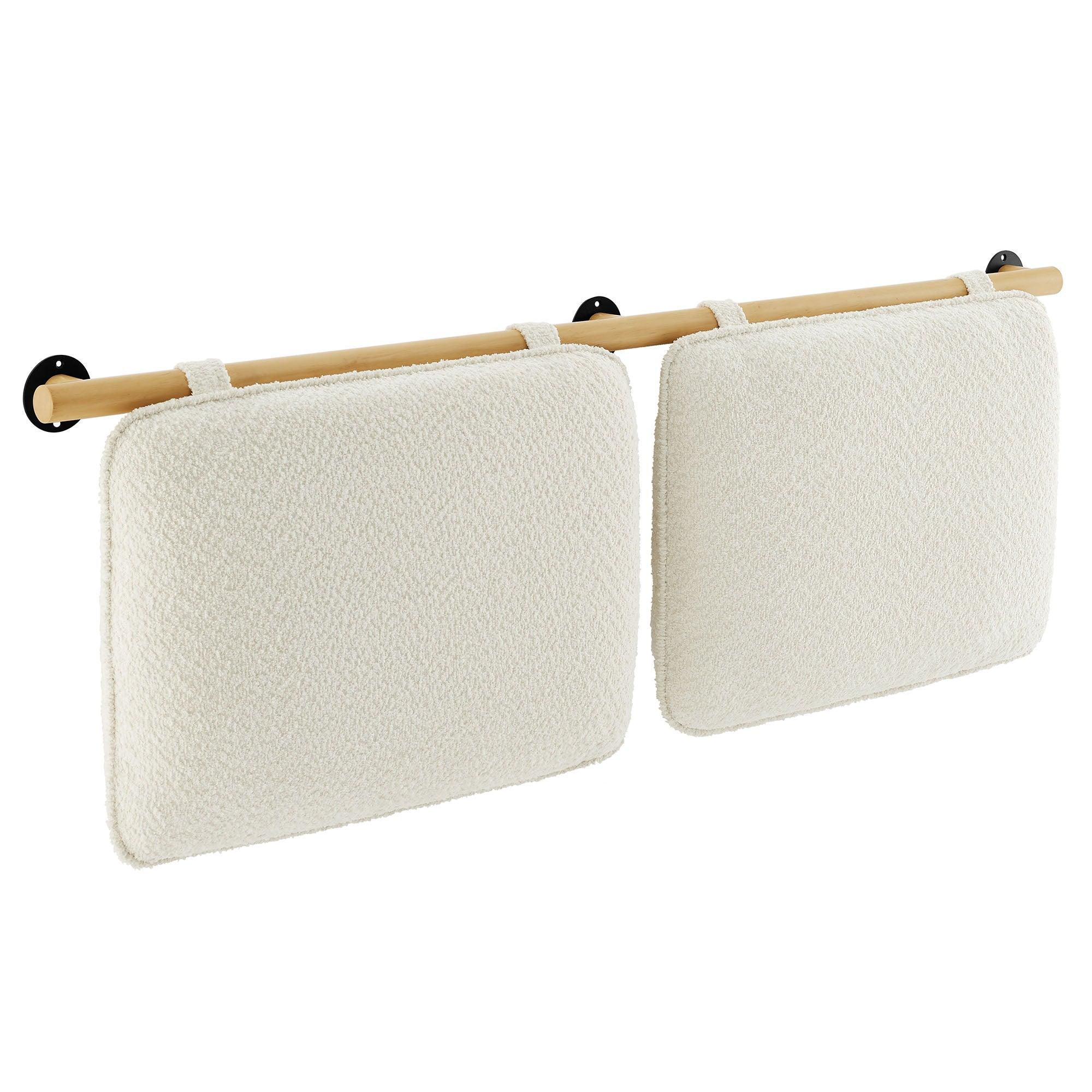 Anela Wall-Mounted Chenille Upholstered Size Headboard