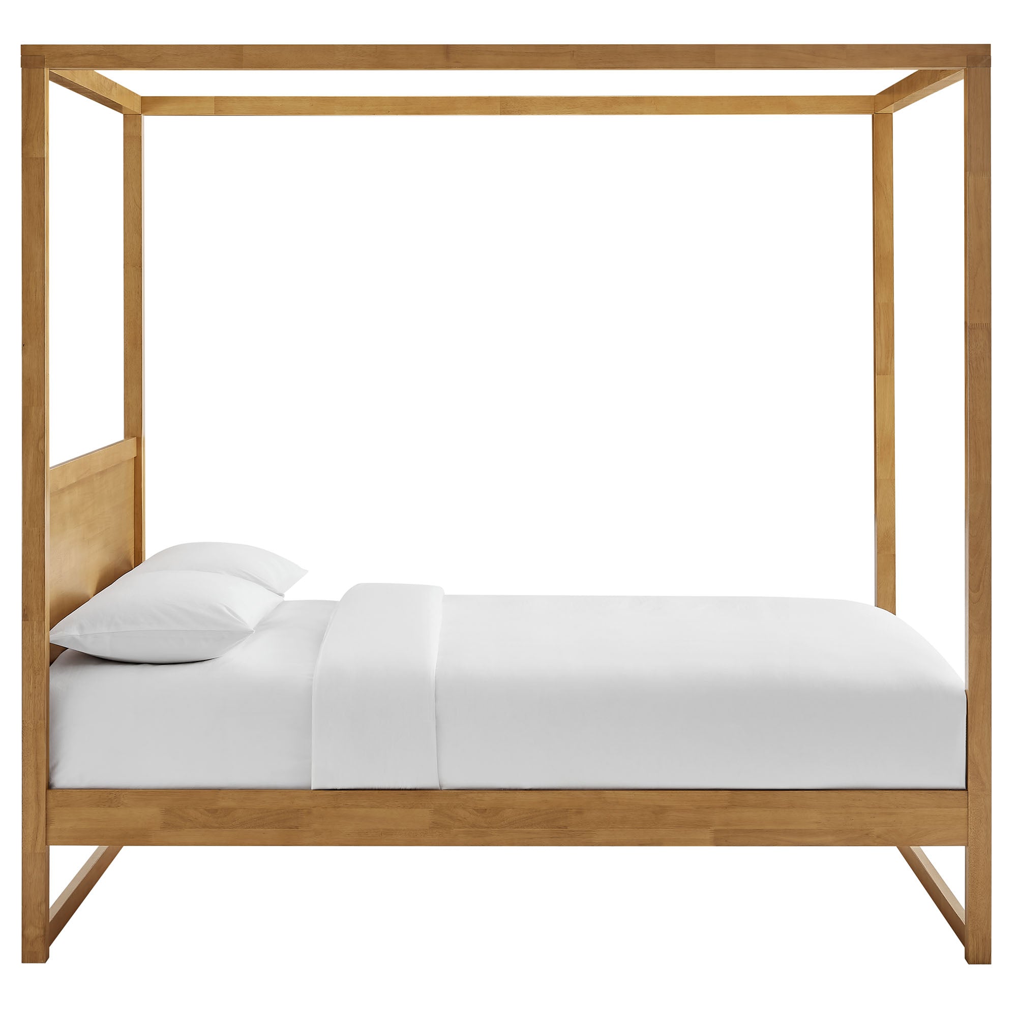 Alva Wood Canopy Platform Bed