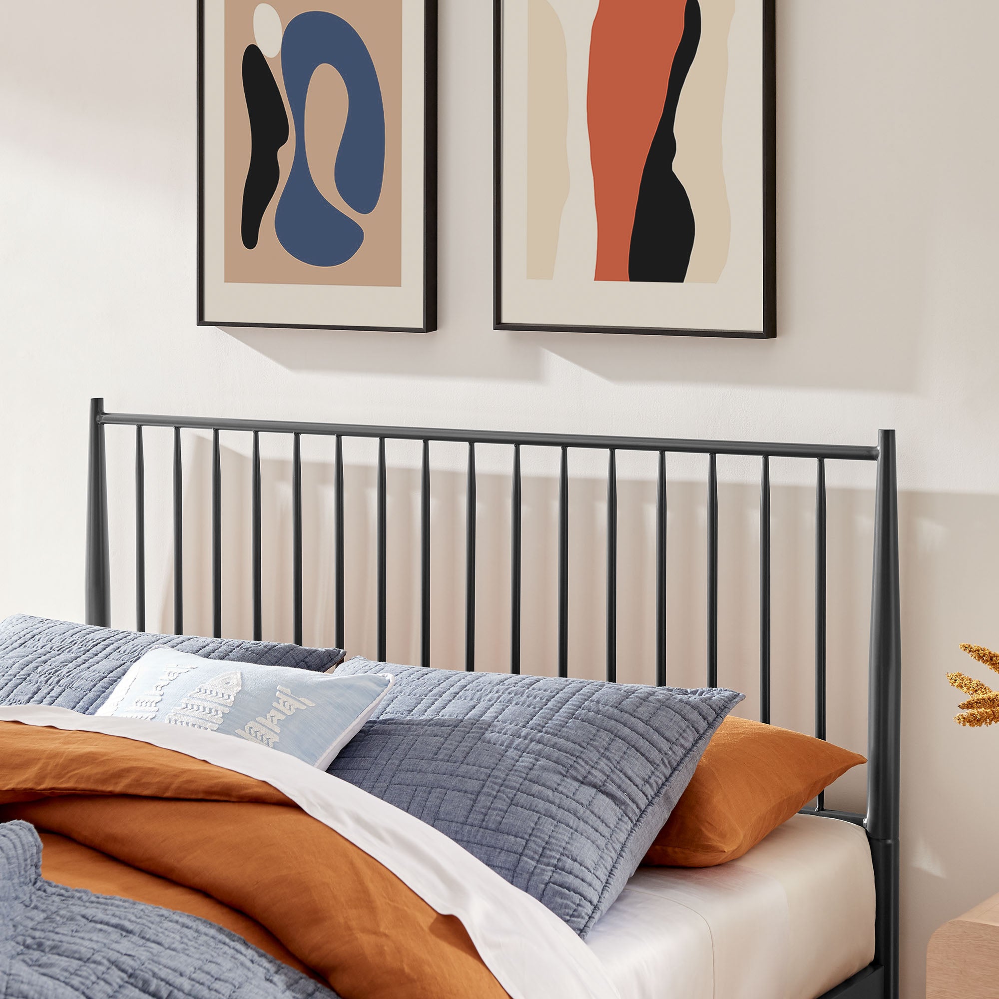 Adair Spindle Metal Platform Bed