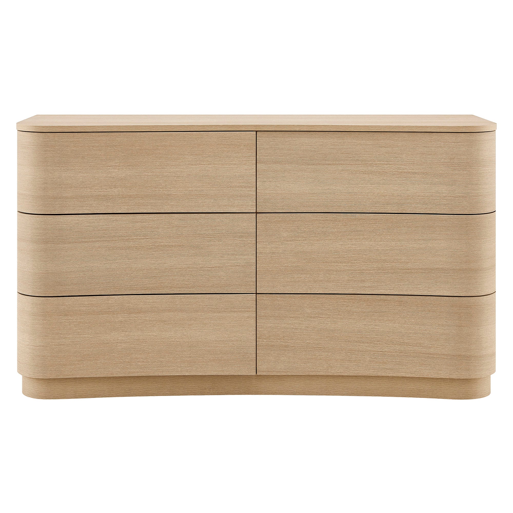 Mirae 6-Drawer Curved Dresser