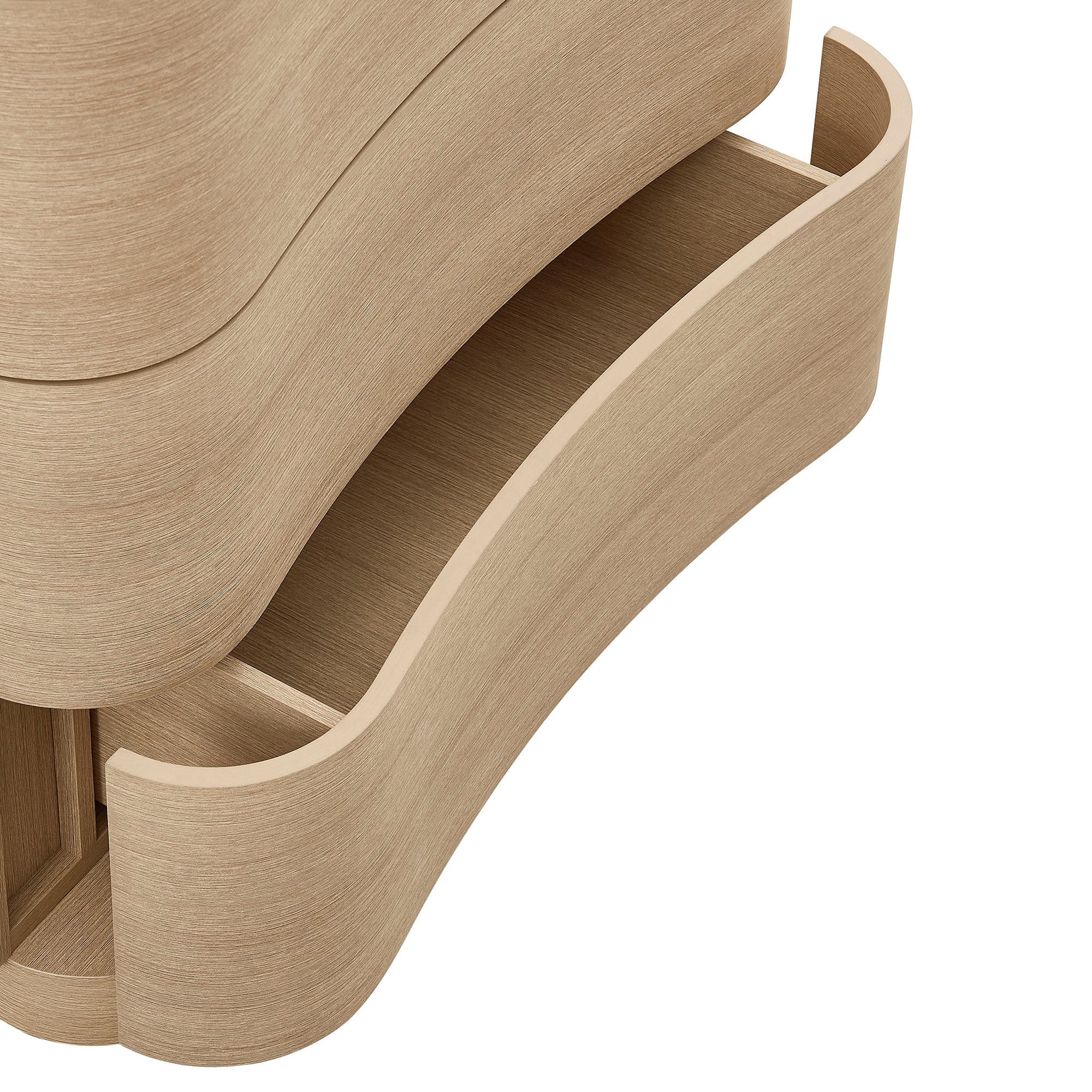 Mirae 3-Drawer Curved Compact Dresser