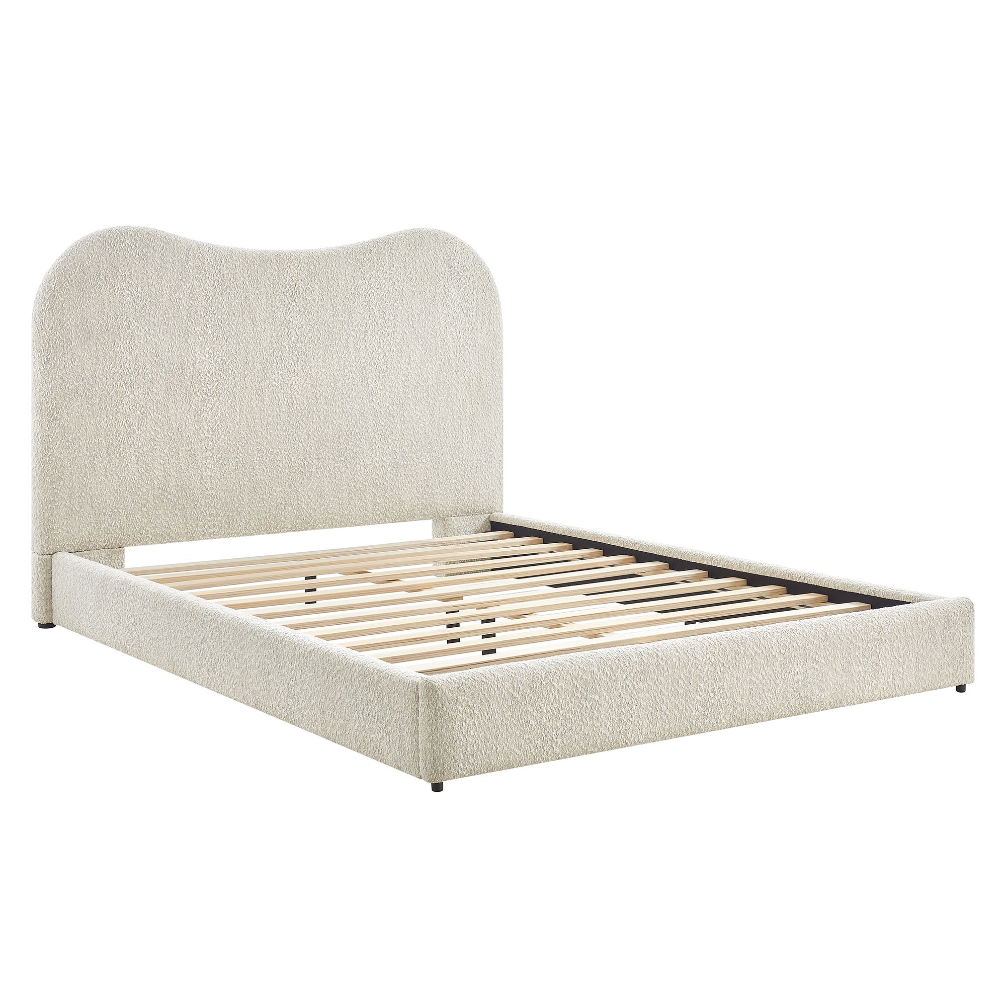 Seluna Boucle Platform Bed
