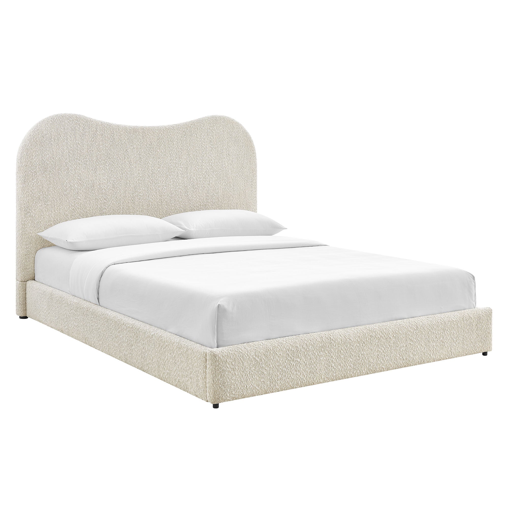 Seluna Boucle Platform Bed