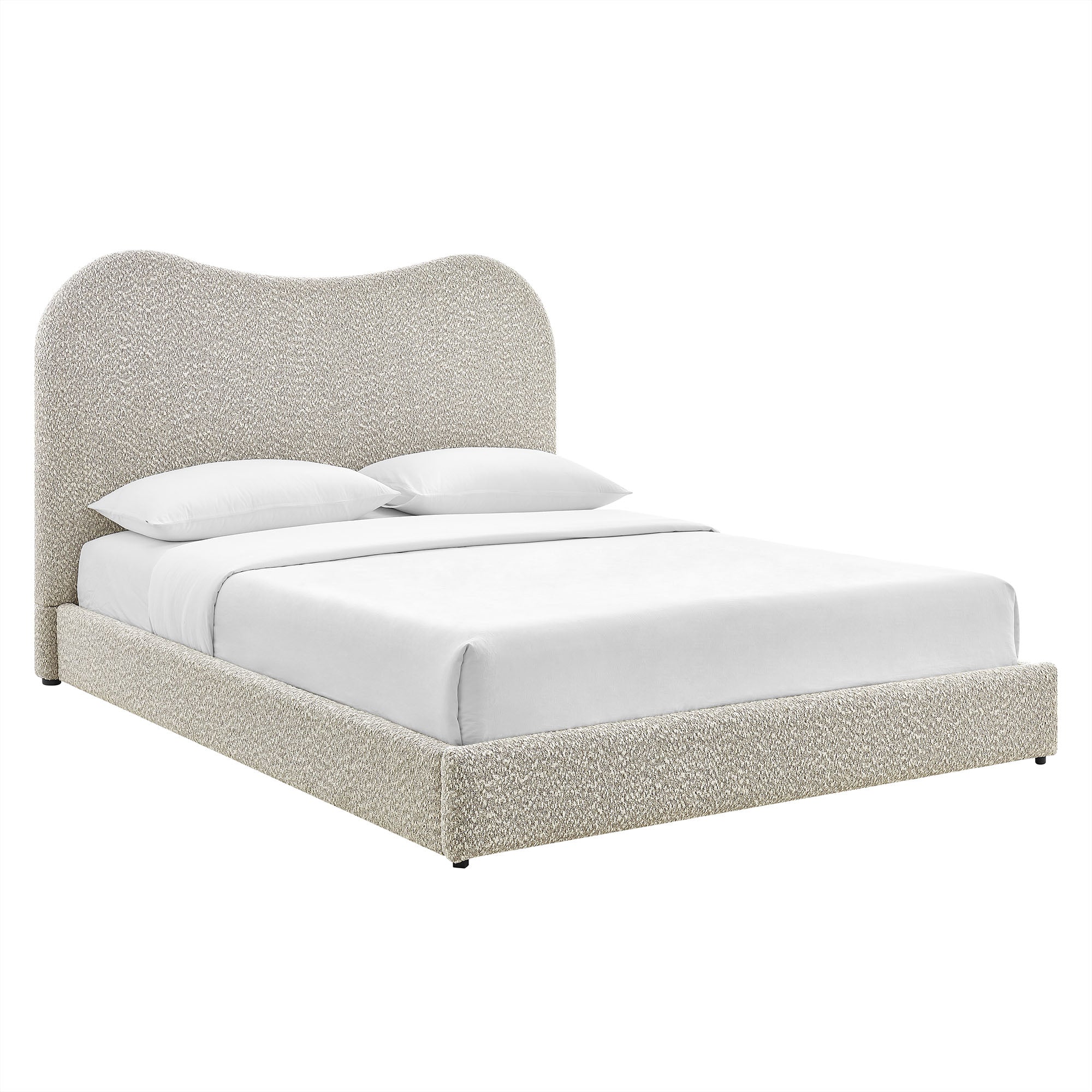 Seluna Boucle Platform Bed