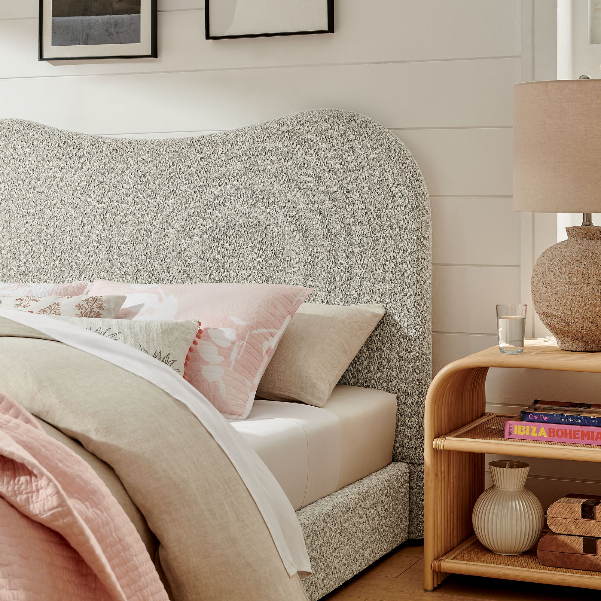 Seluna Boucle Platform Bed