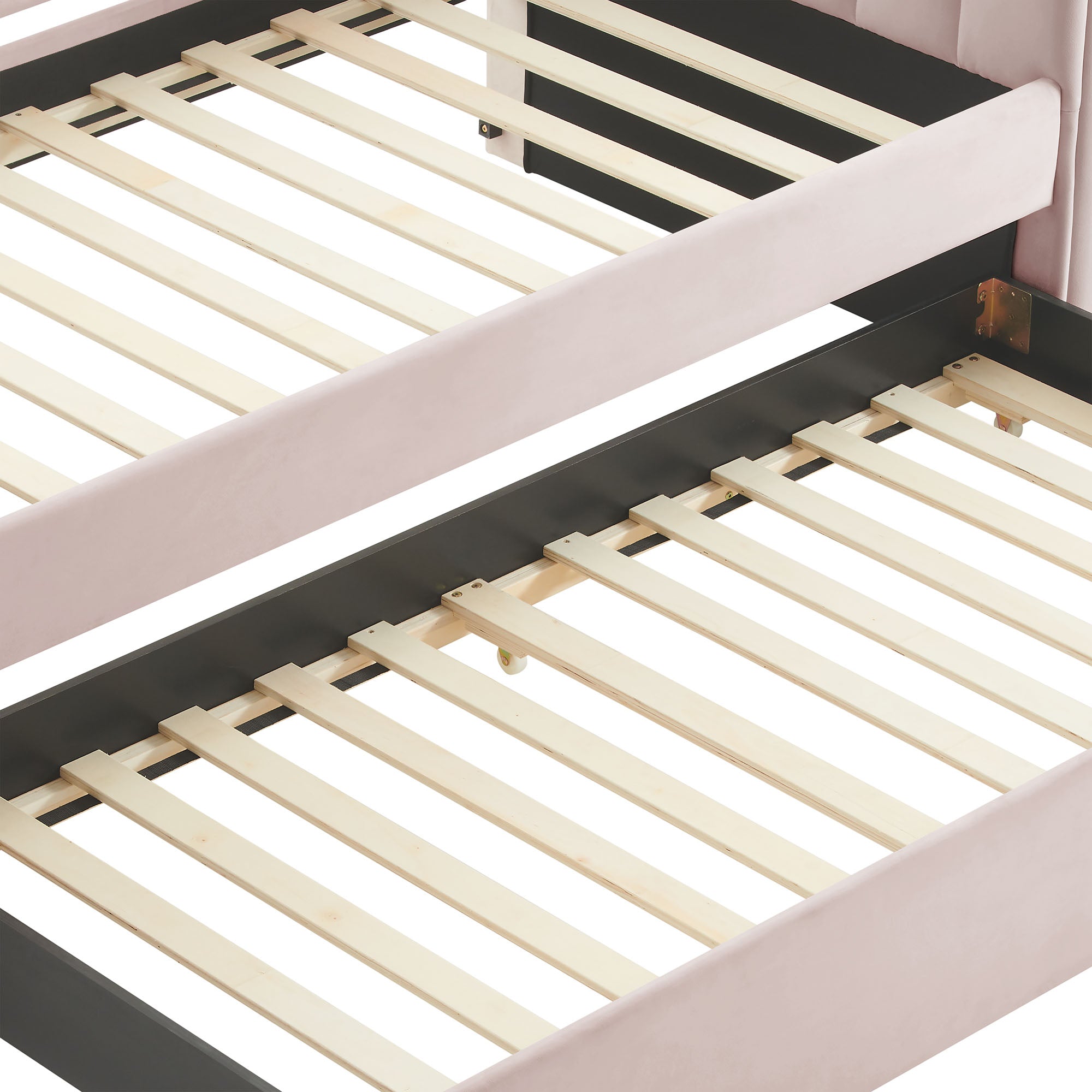 Veyla Channel Tufted Performance Velvet Daybed With Trundle