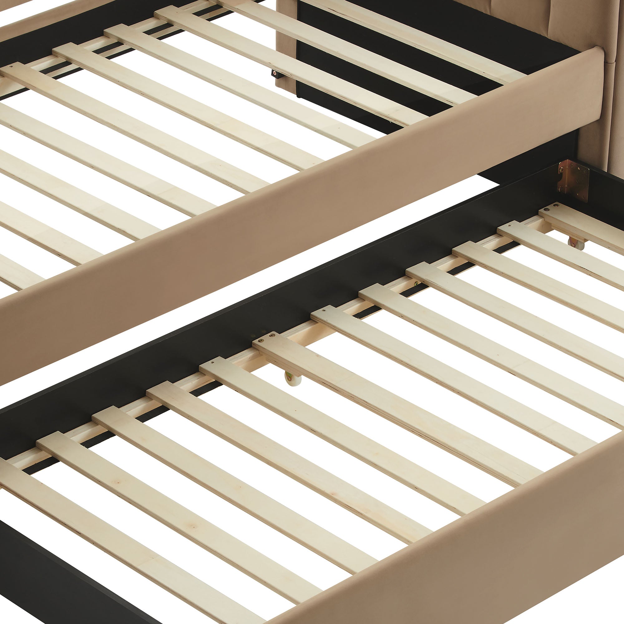 Veyla Channel Tufted Performance Velvet Daybed With Trundle