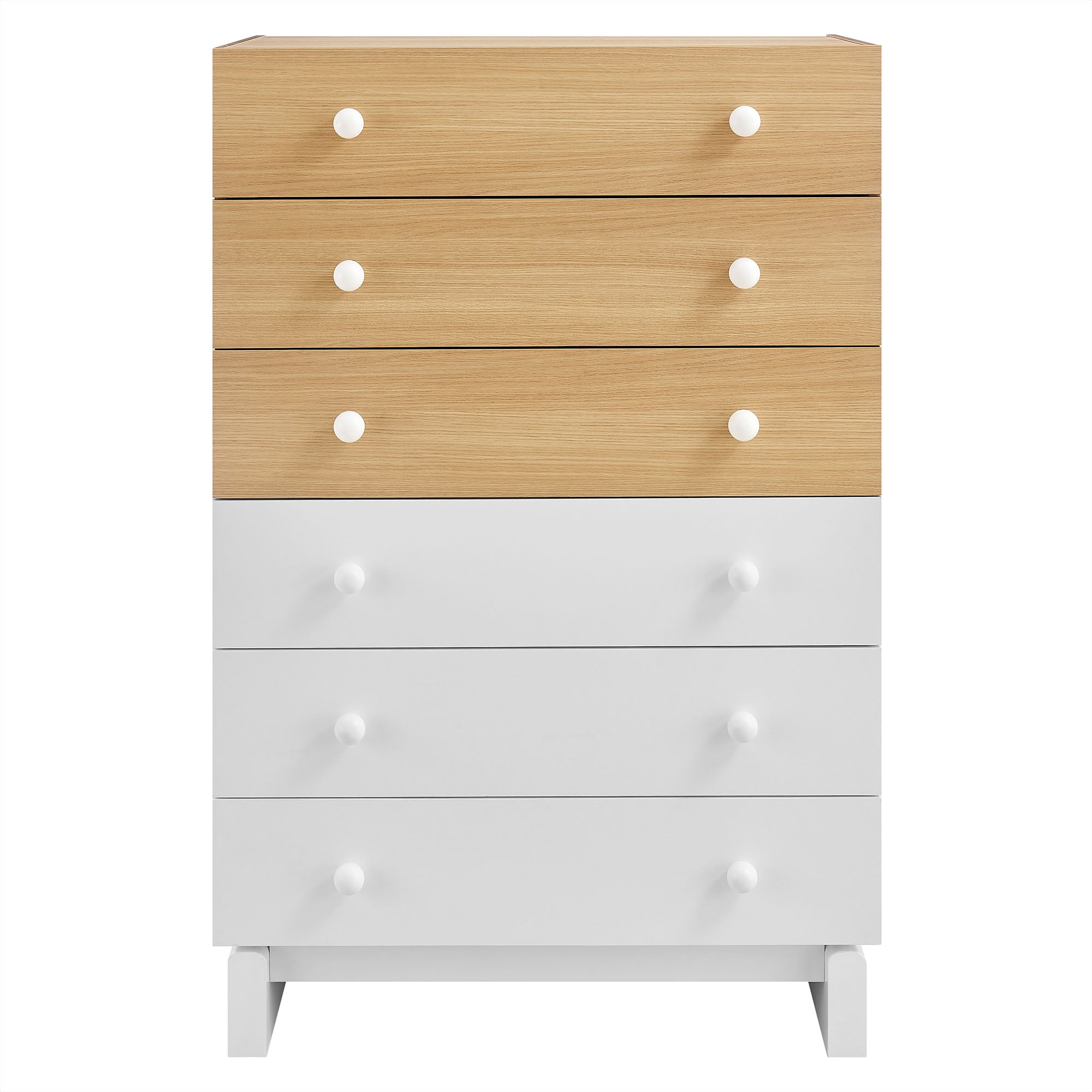 Nolia 6-Drawer Color Block Dresser Chest